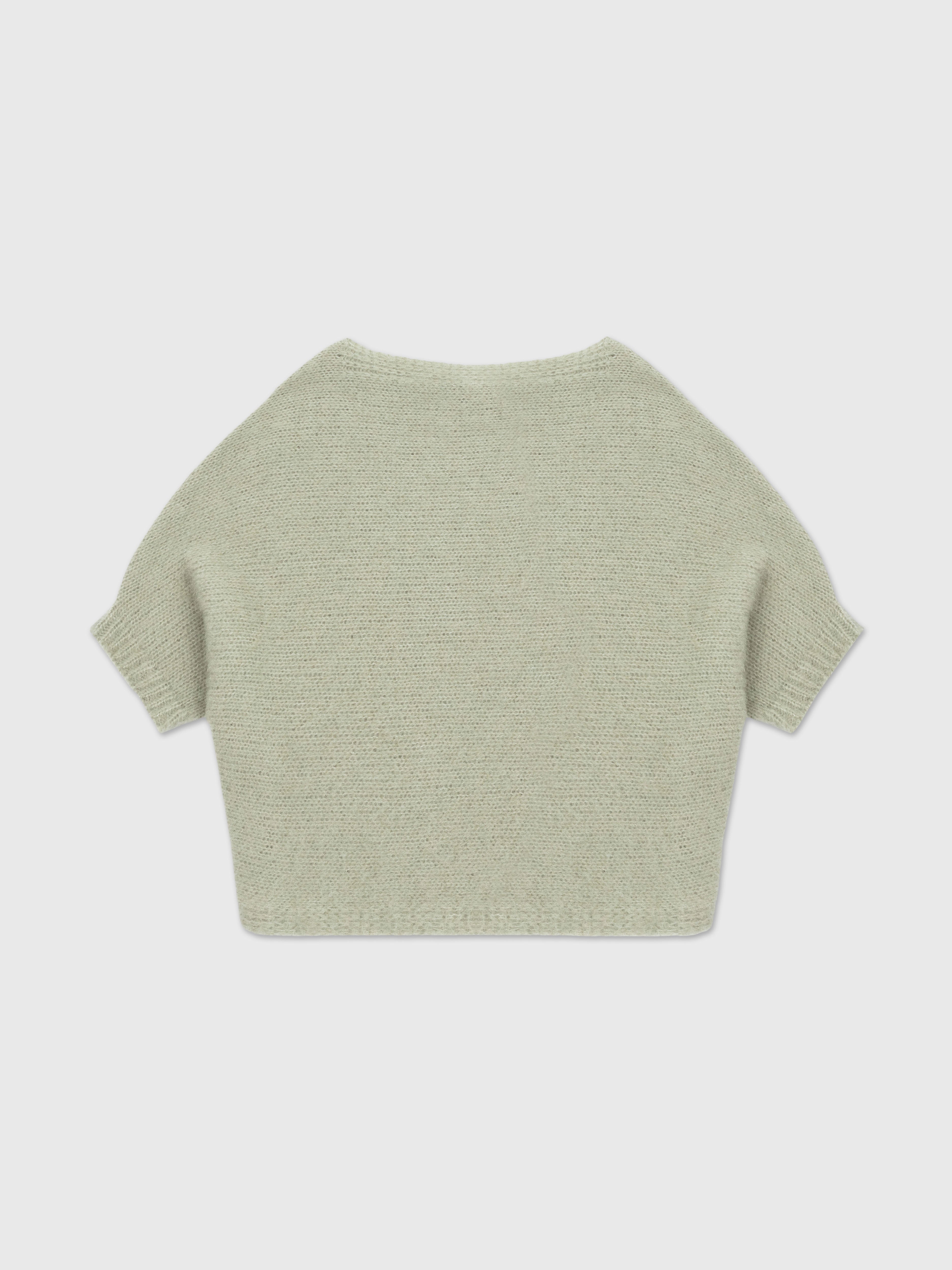 Talking Walls Lio brushed Relaxed jumper cane mint