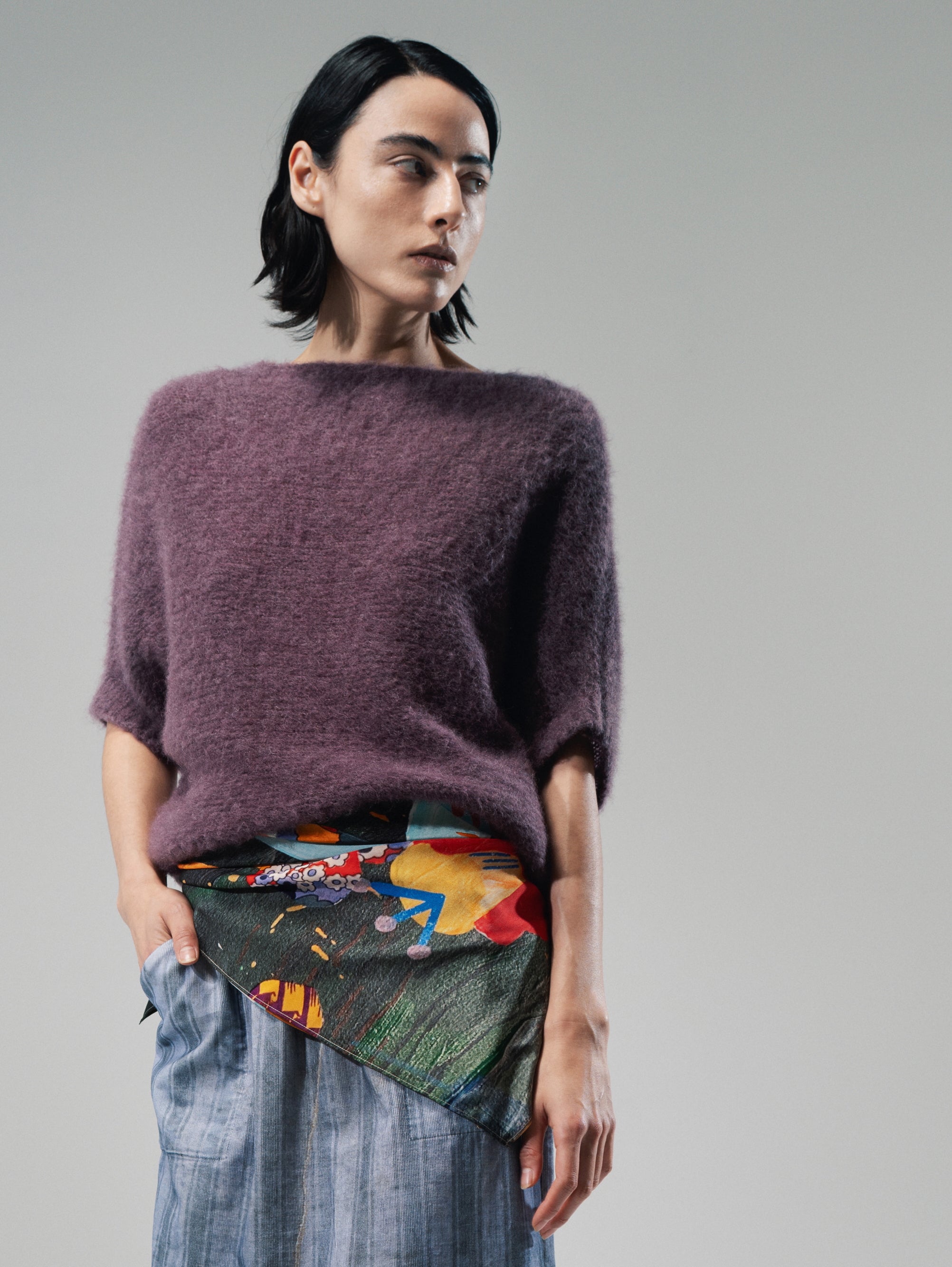 Talking Walls Lio brushed Relaxed jumper glaze purple