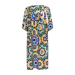 Talking Walls manon Midi swing dress mosaic