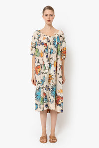 Talking Walls manon Midi swing dress syramik