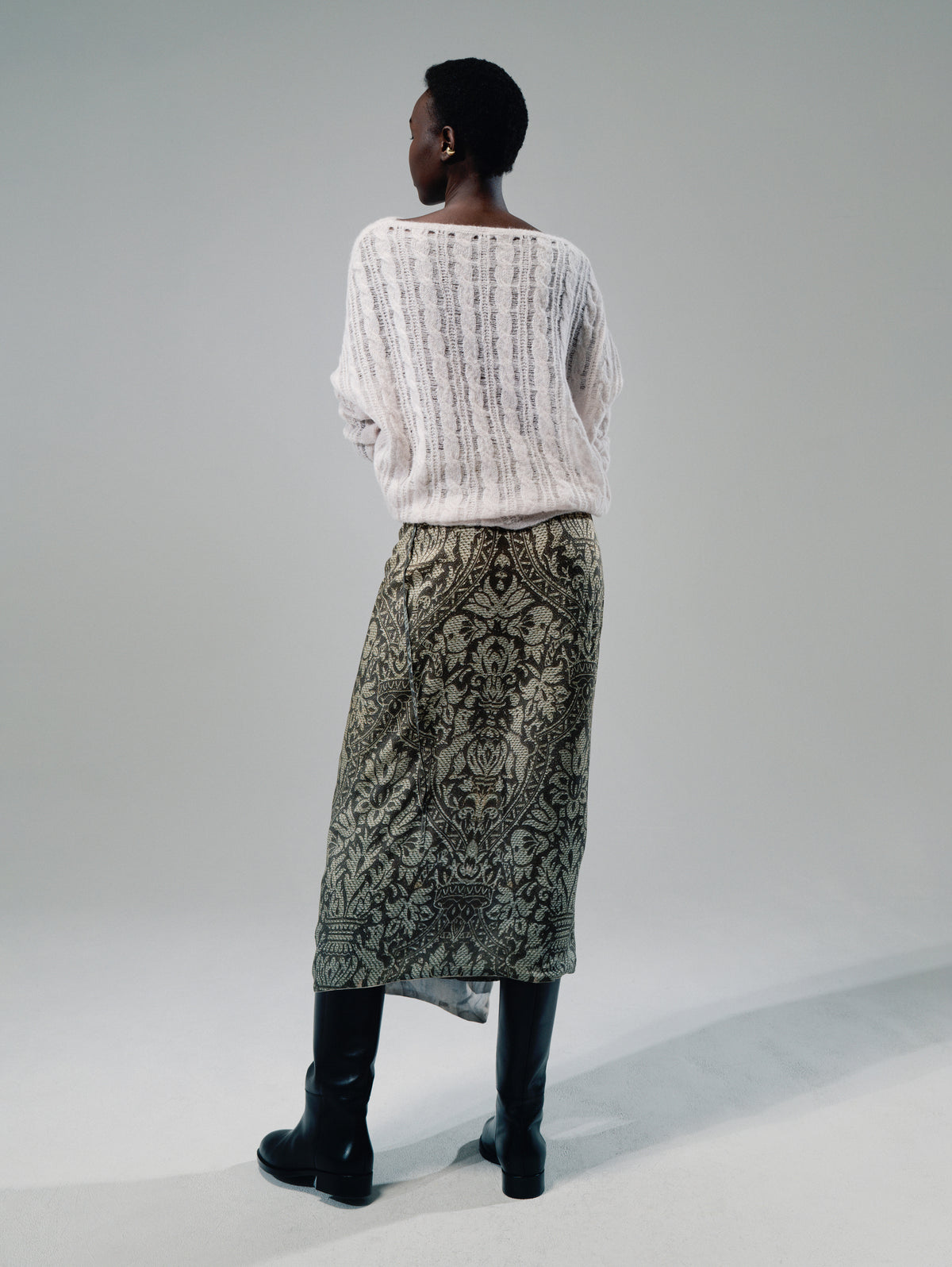Talking Walls Milou Cables Relaxed jumper pearl ivory