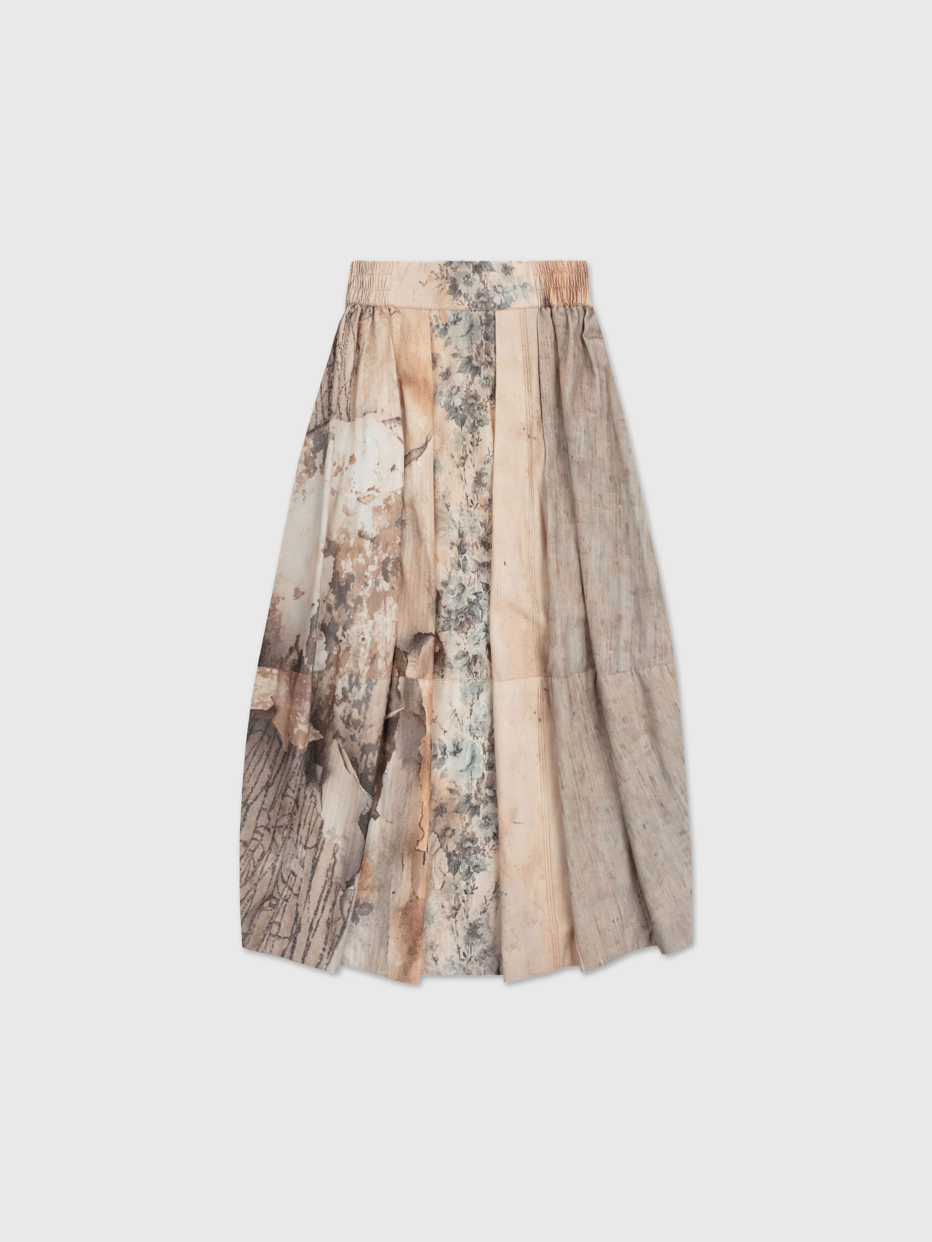 Talking Walls Nona Decay Midi Skirt decay