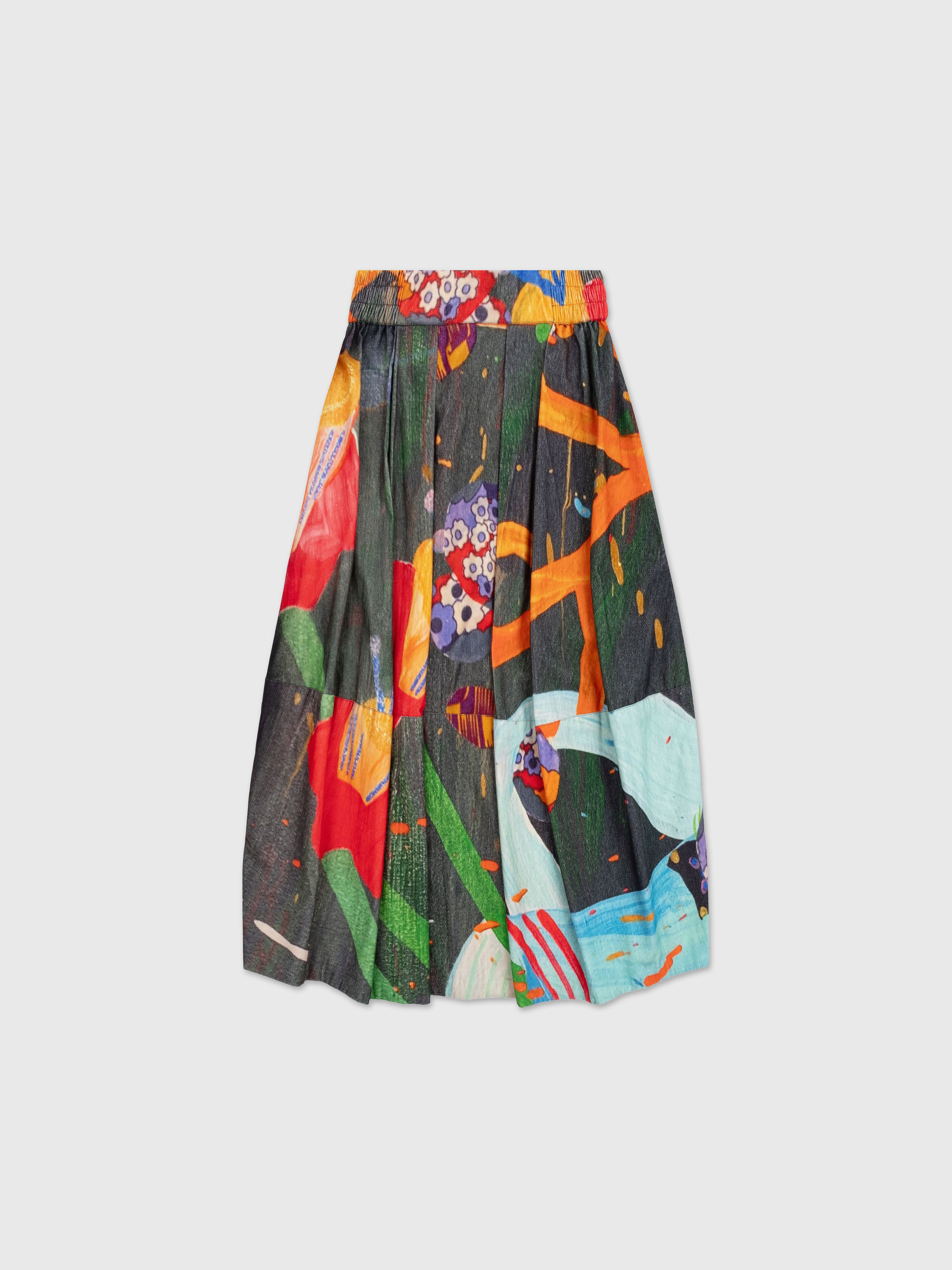 Talking Walls Nona Felix Midi Skirt felix