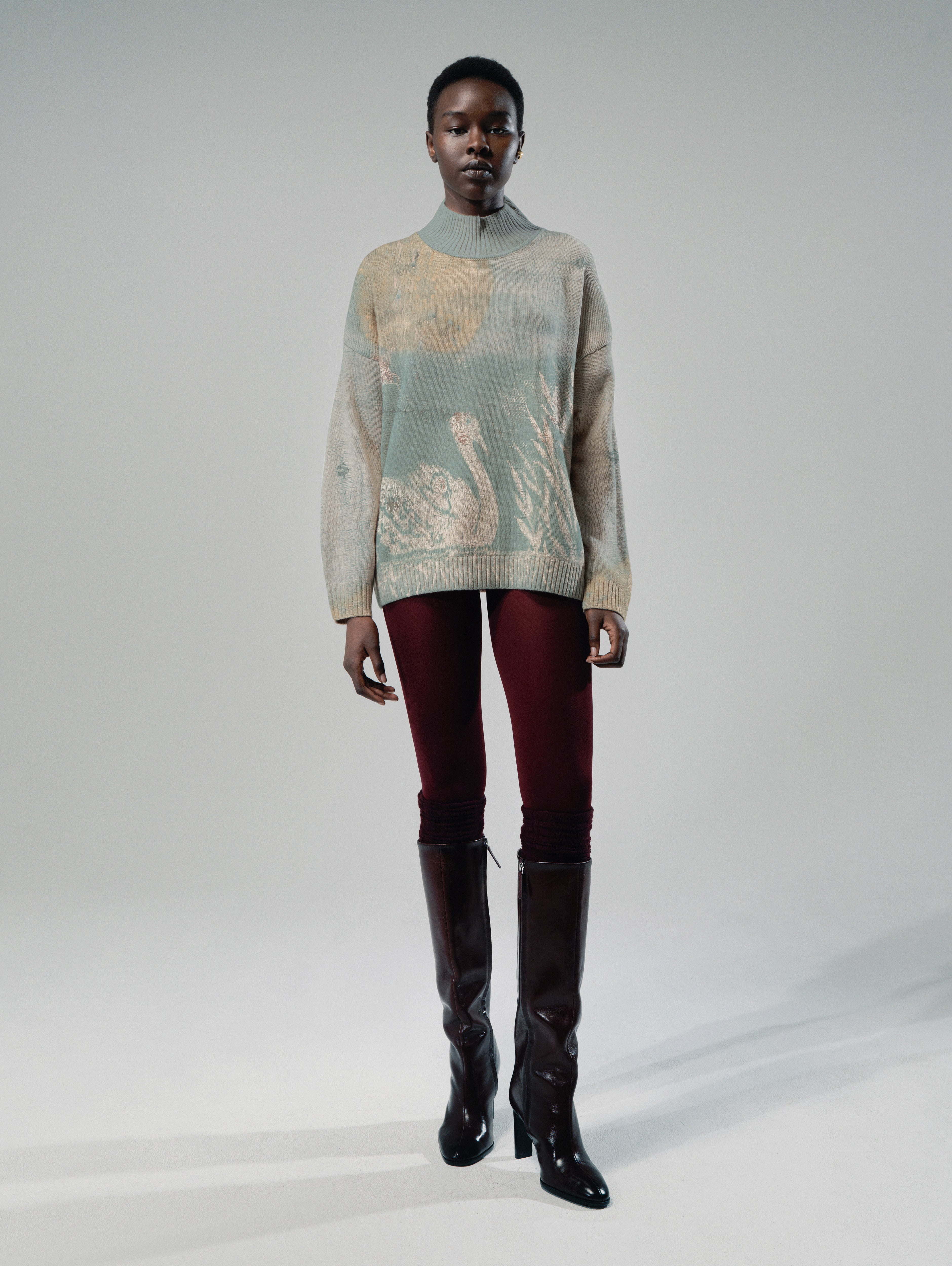 Talking Walls Paola Cane Turtleneck knit sweater cane
