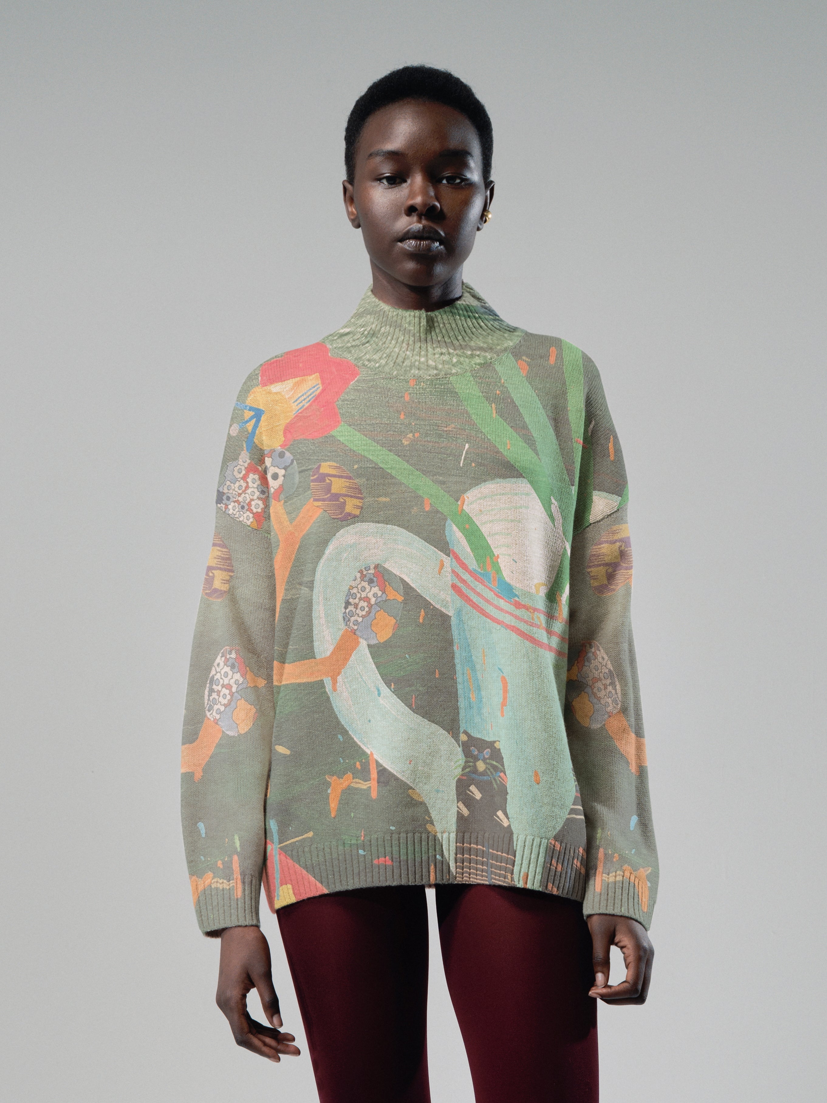 Talking Walls Paola Felix Turtleneck knit sweater felix