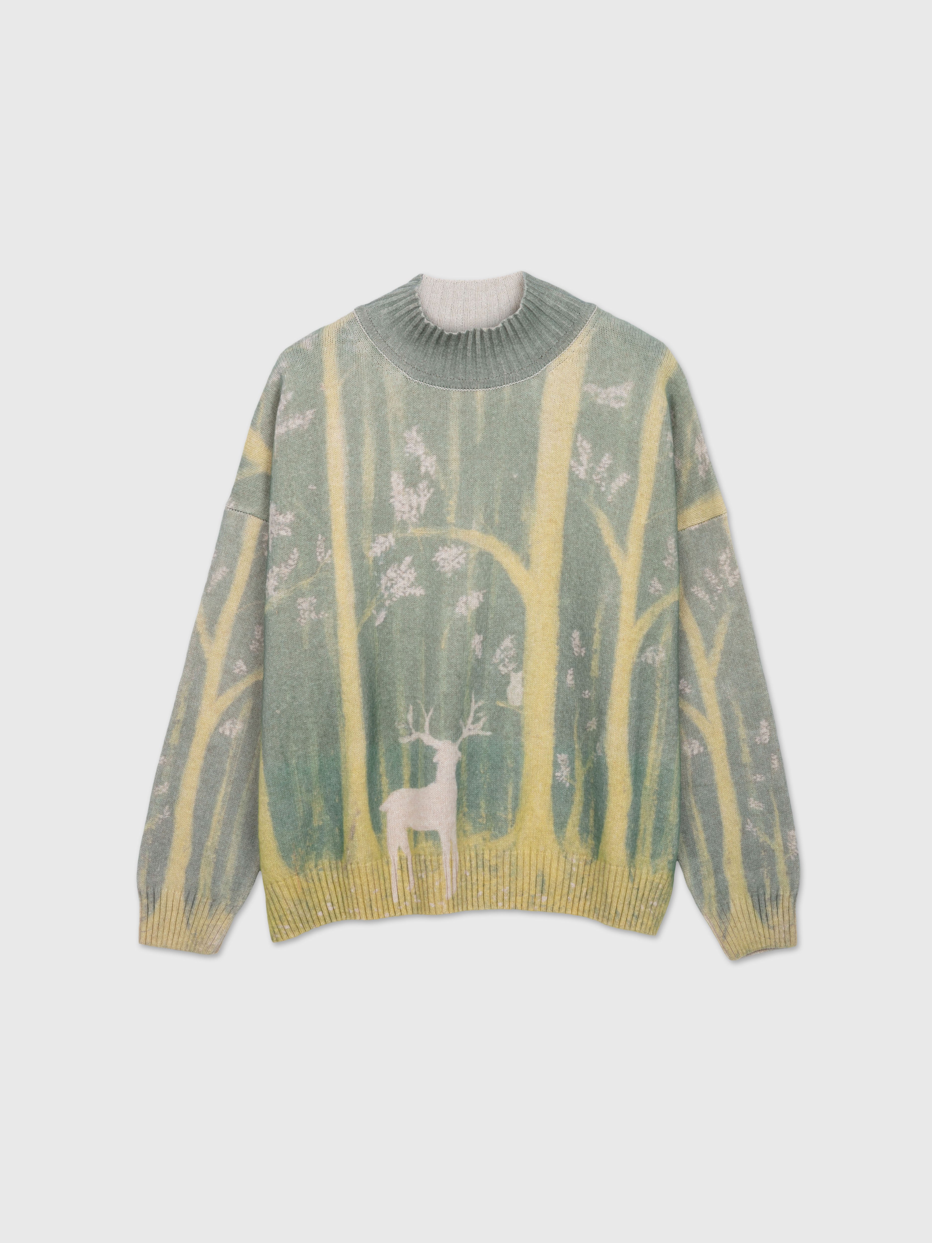 Talking Walls Paola Woods Turtleneck knit sweater woods