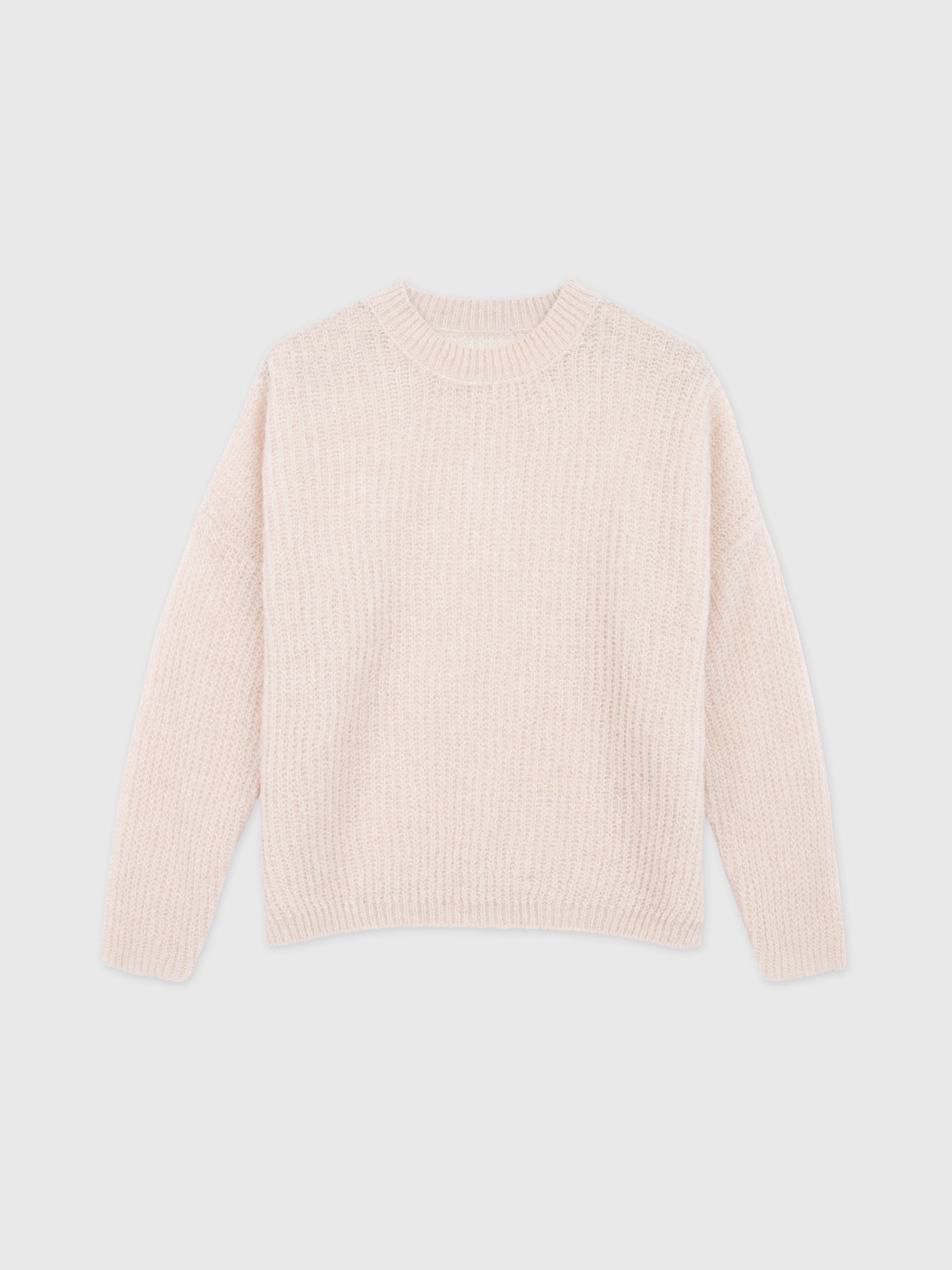 Talking Walls Rani Perlata Crewneck knit sweater pearl ivory