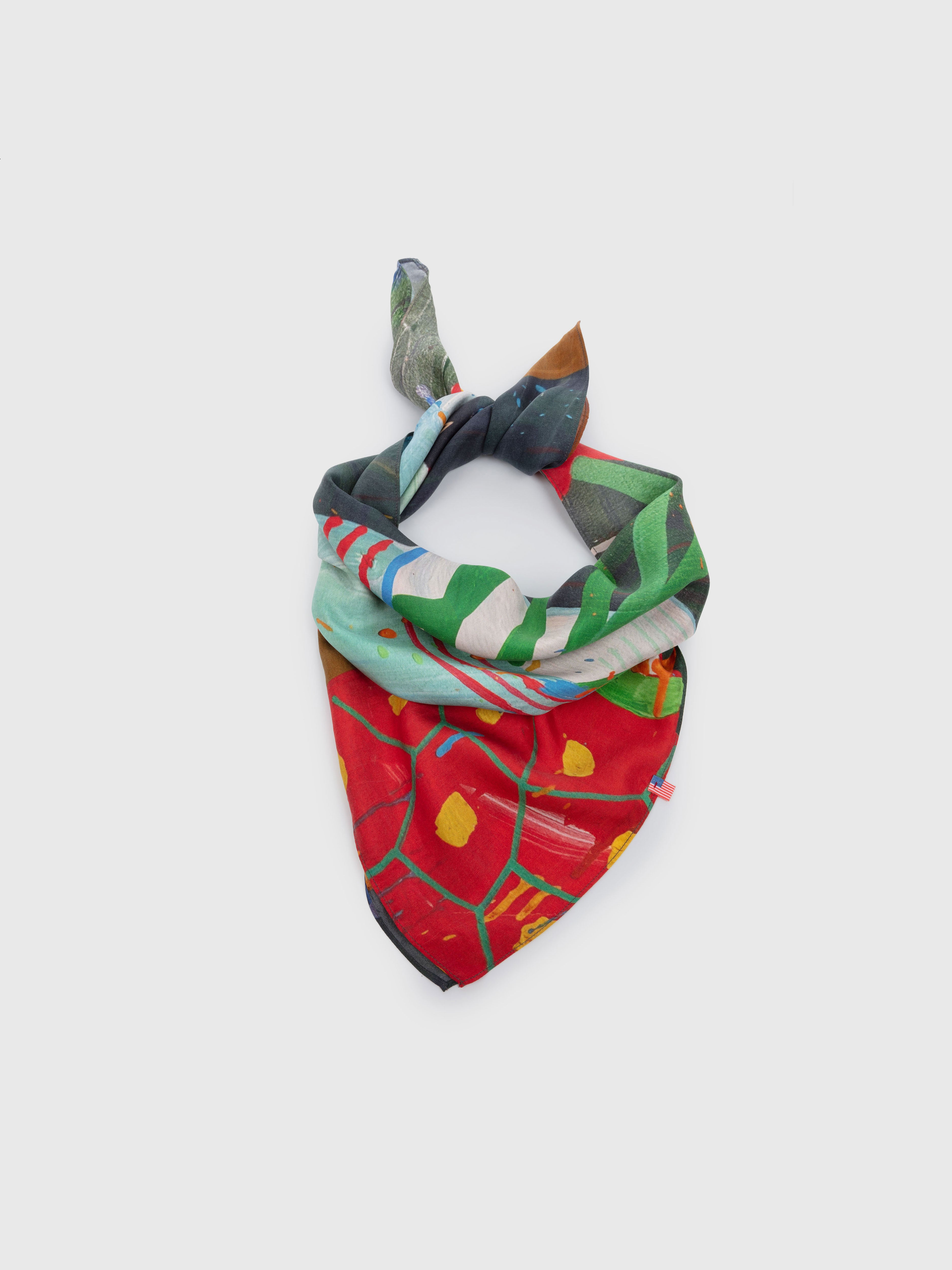 Talking Walls Twiggy Felix Single face square-shaped scarf felix