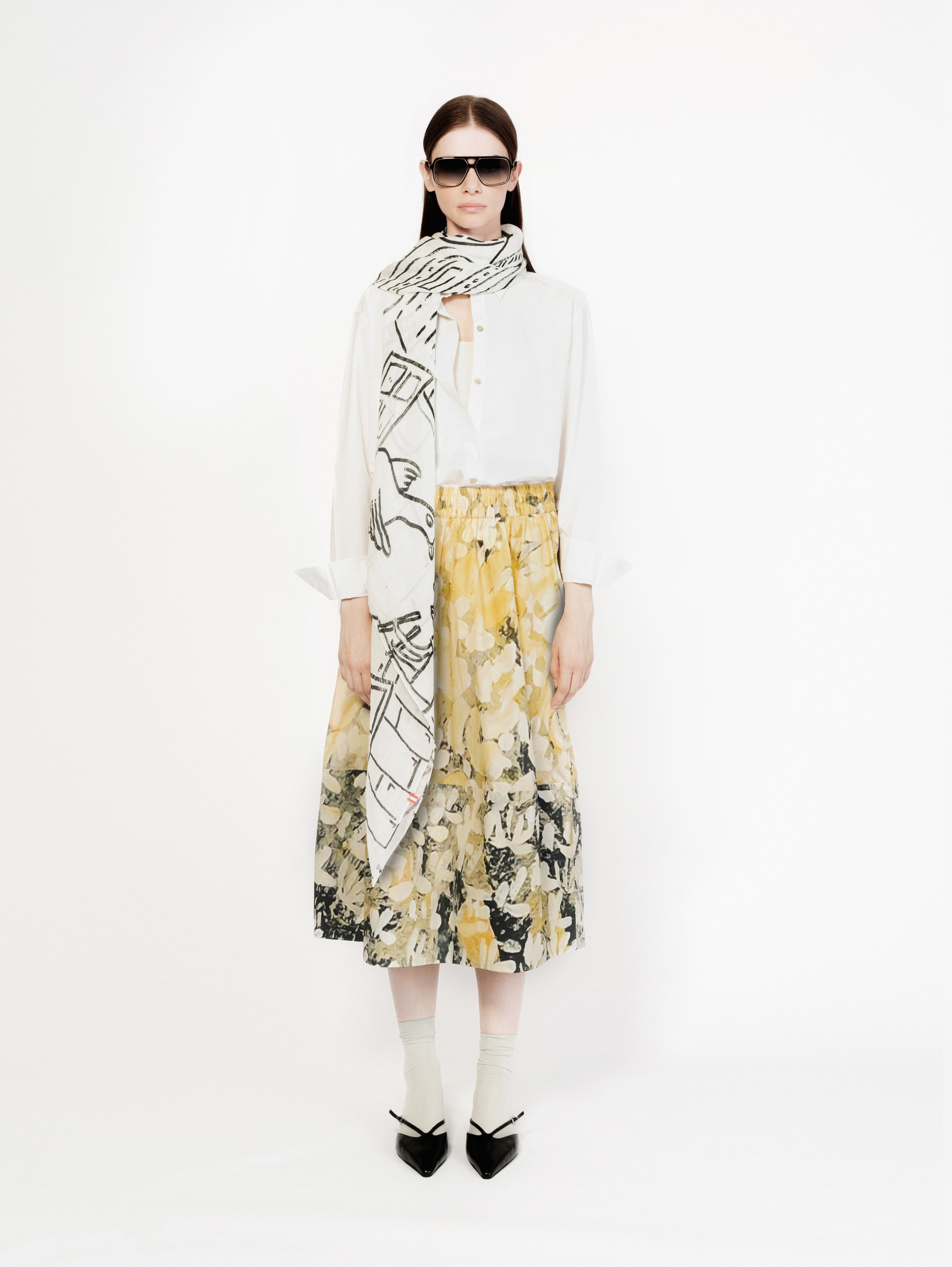 Talking Walls alba bao bao single face square scarf bao bao