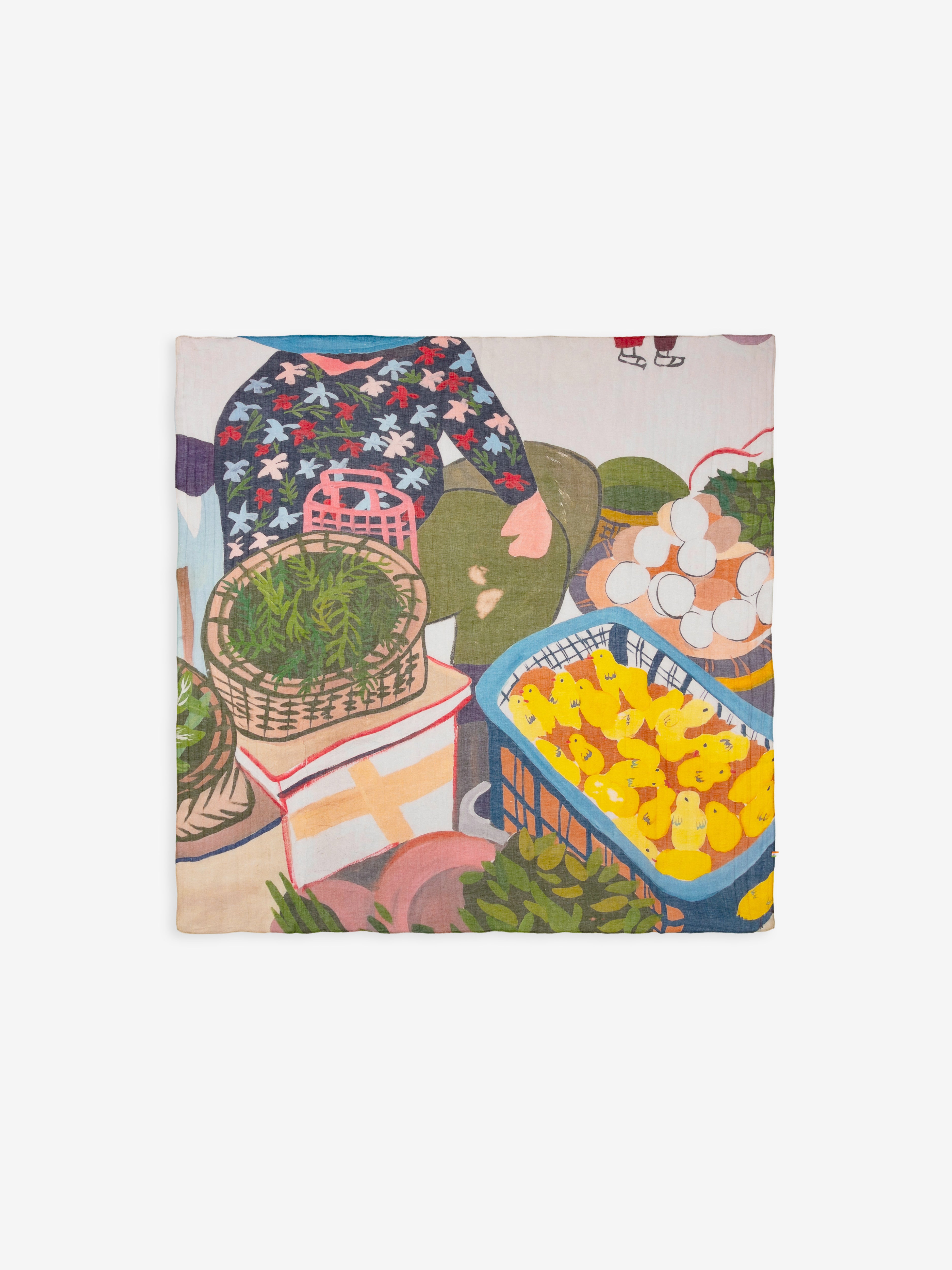 Talking Walls alba chicky chick single face square scarf chicky chic