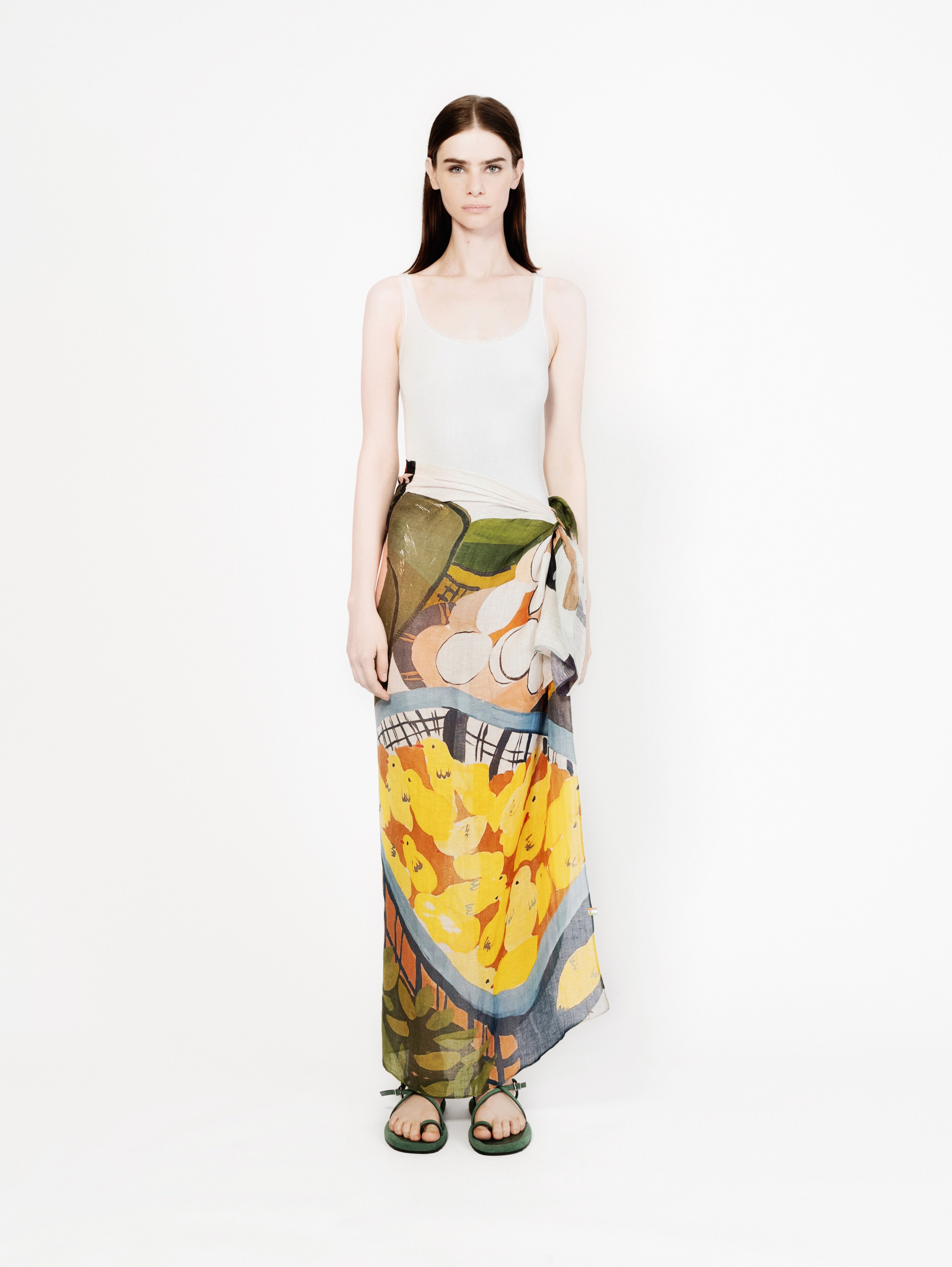 Talking Walls alba chicky chick single face square scarf chicky chic