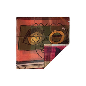 Talking Walls ava arlatan double face square scarf arlatan