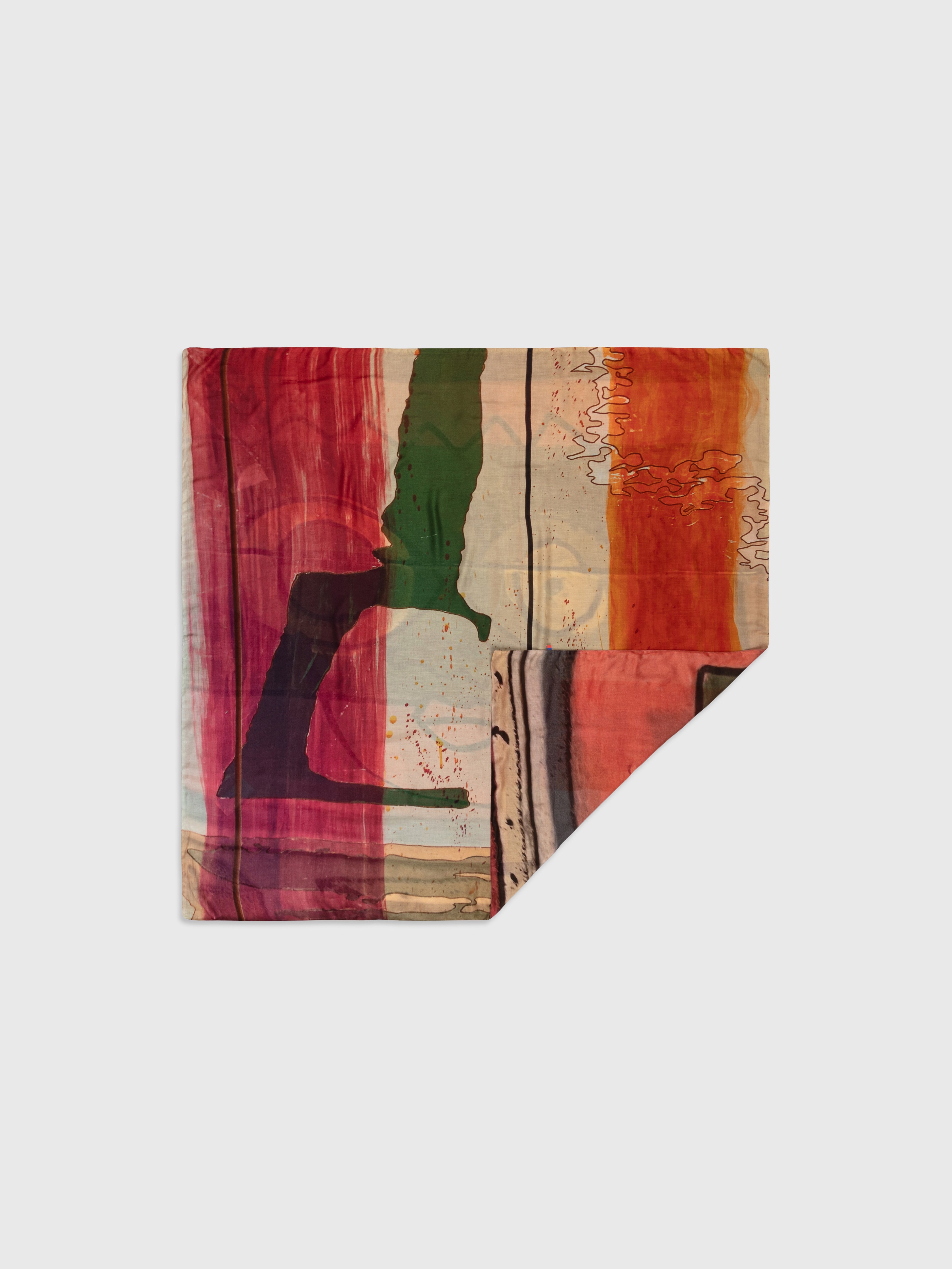 Talking Walls ava arlatan double face square scarf arlatan