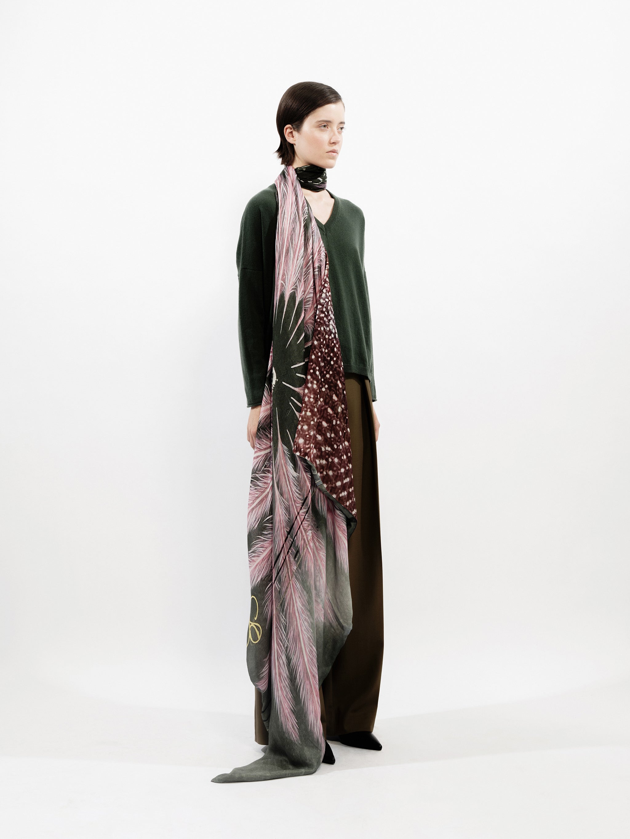 Talking Walls ava burlesque stardust double face square scarf burlesque stardust