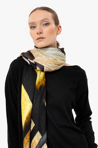 Talking Walls ava double face double face square scarf caffe fiorio