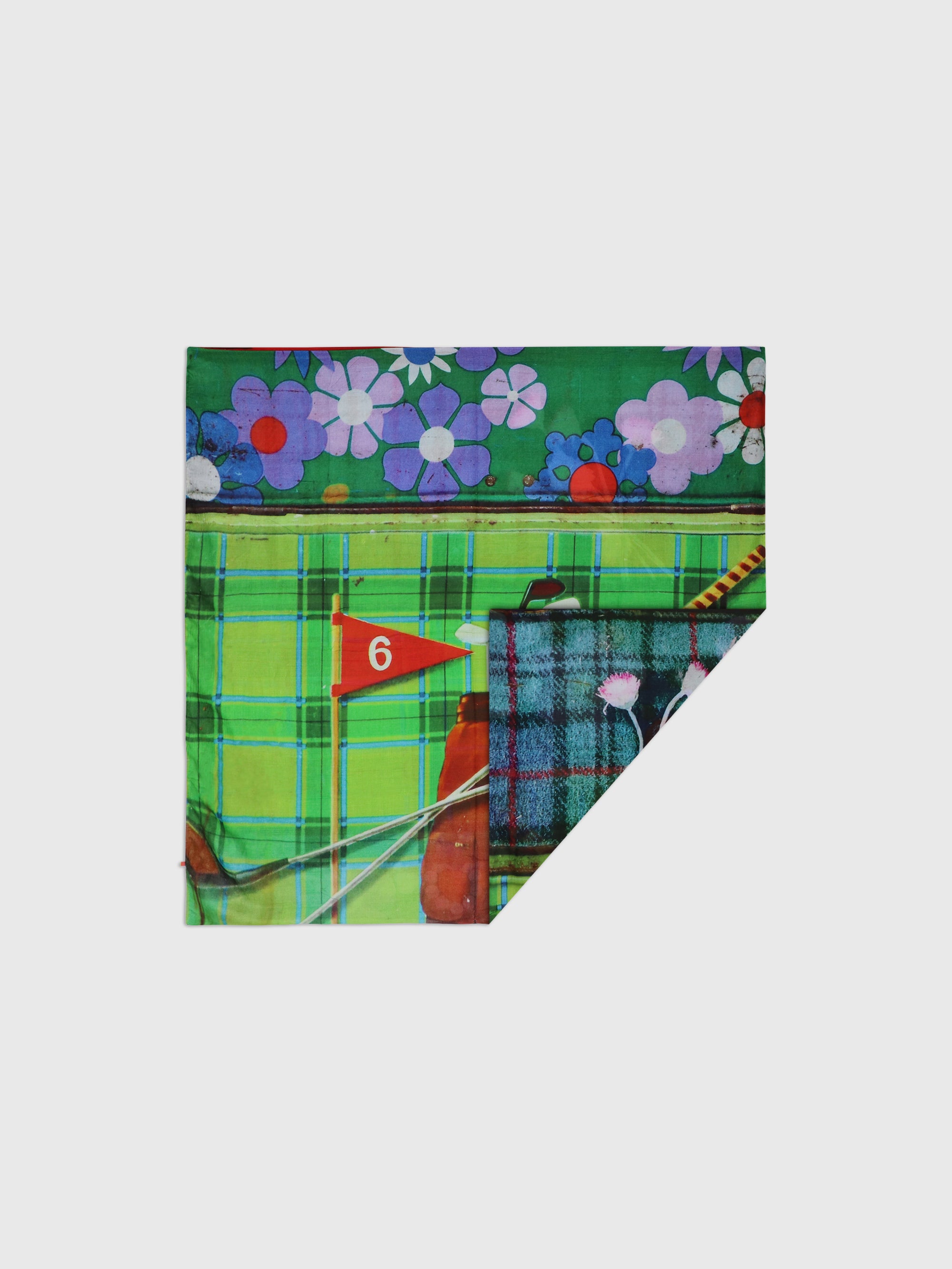 Talking Walls ava double face double face square scarf cookie can