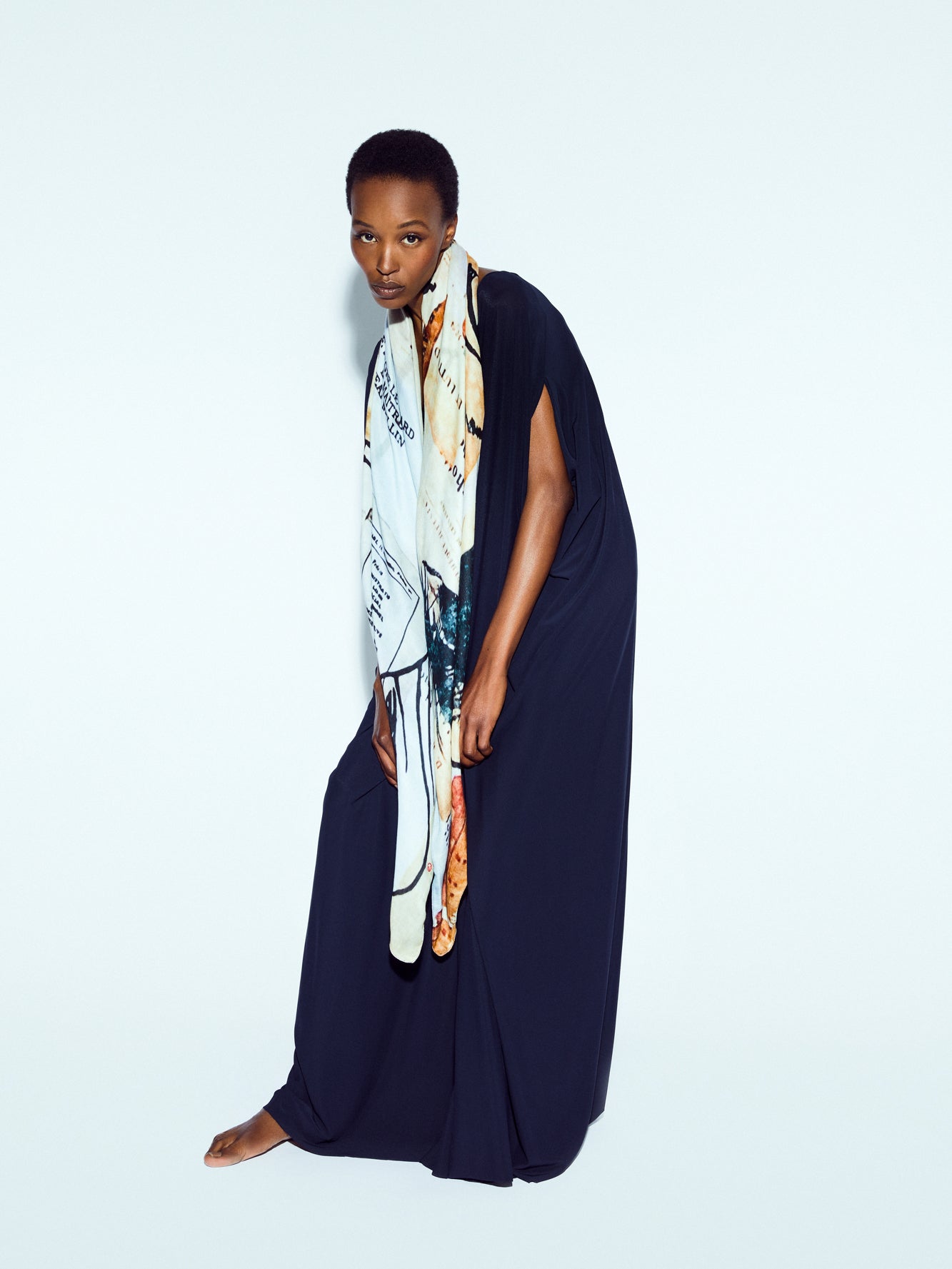 Talking Walls ava double face double face square scarf la divine comédie