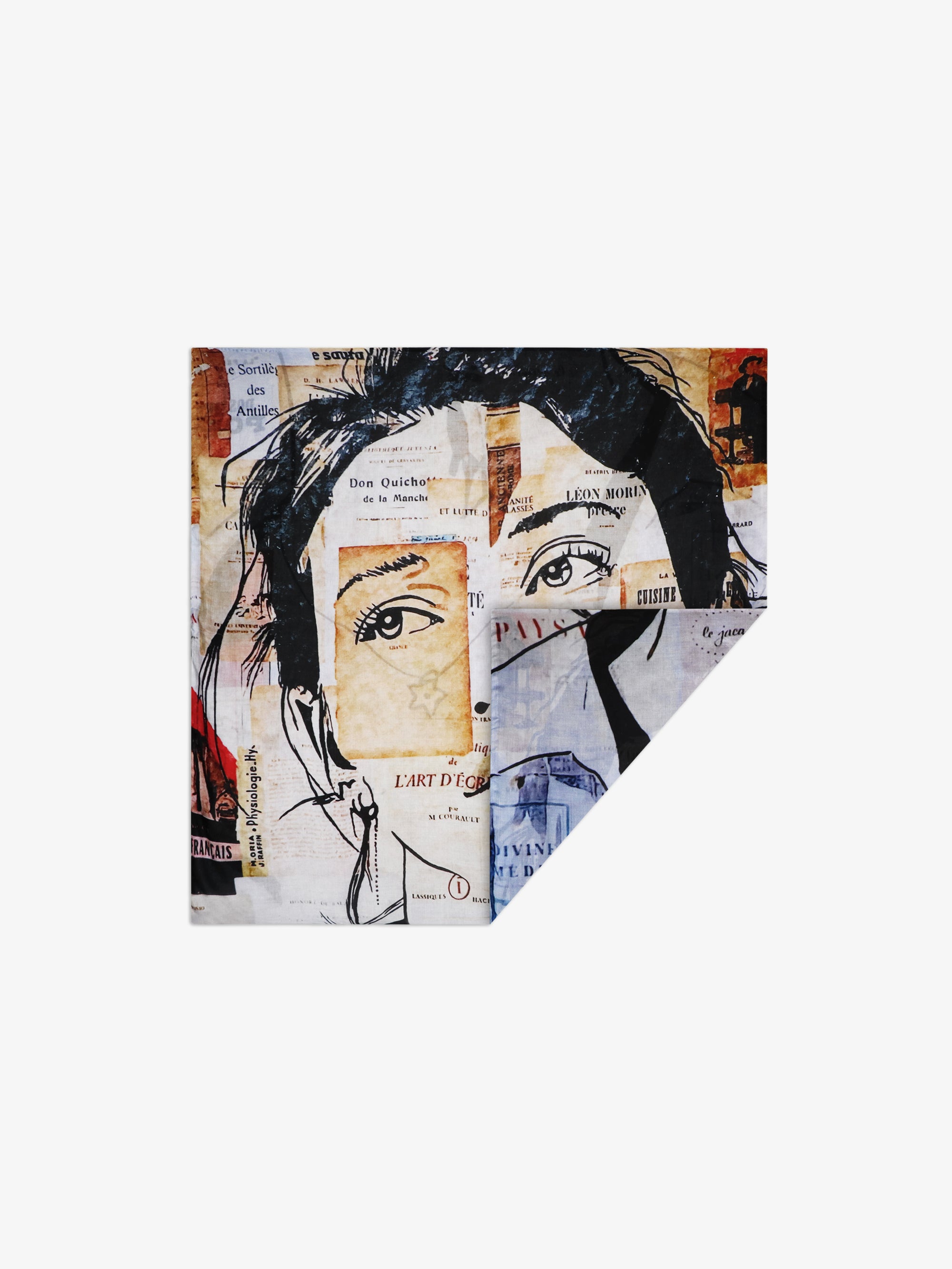 Talking Walls ava double face double face square scarf la divine comédie