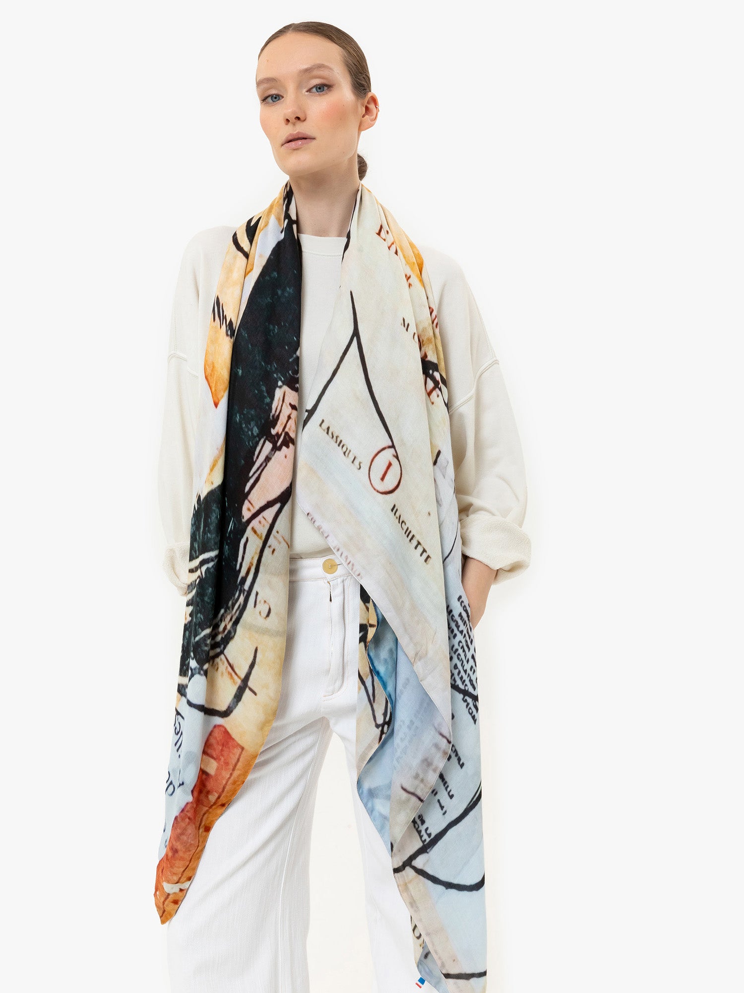 Talking Walls ava double face double face square scarf la divine comédie