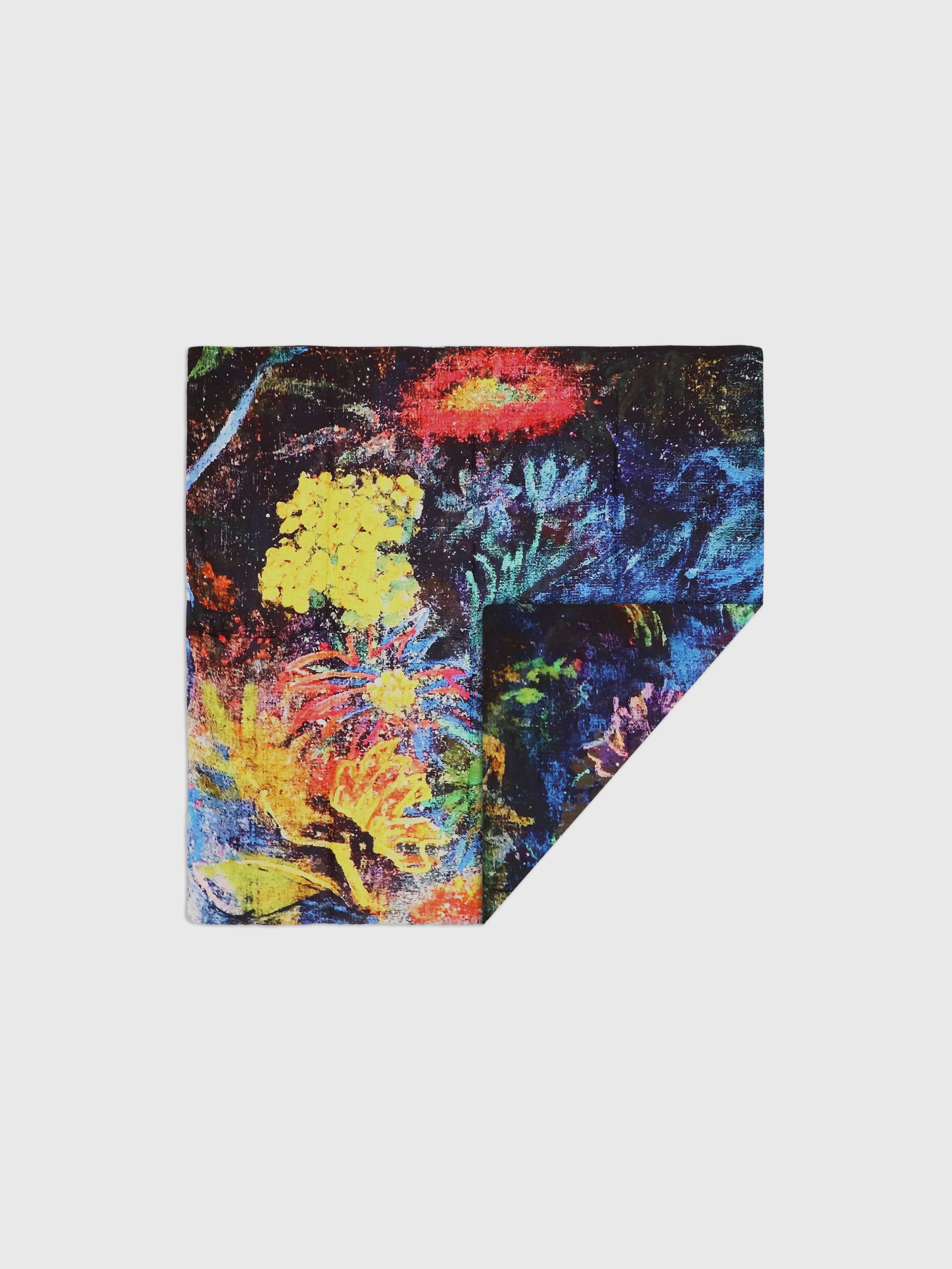 Talking Walls ava double face double face square scarf lost flowers