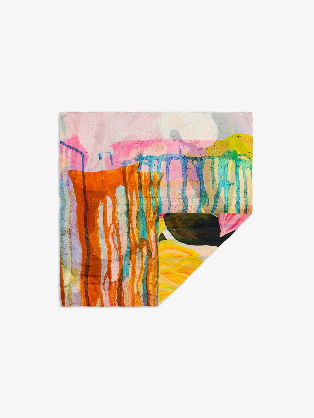 Talking Walls ava double face double face square scarf spoonbill double
