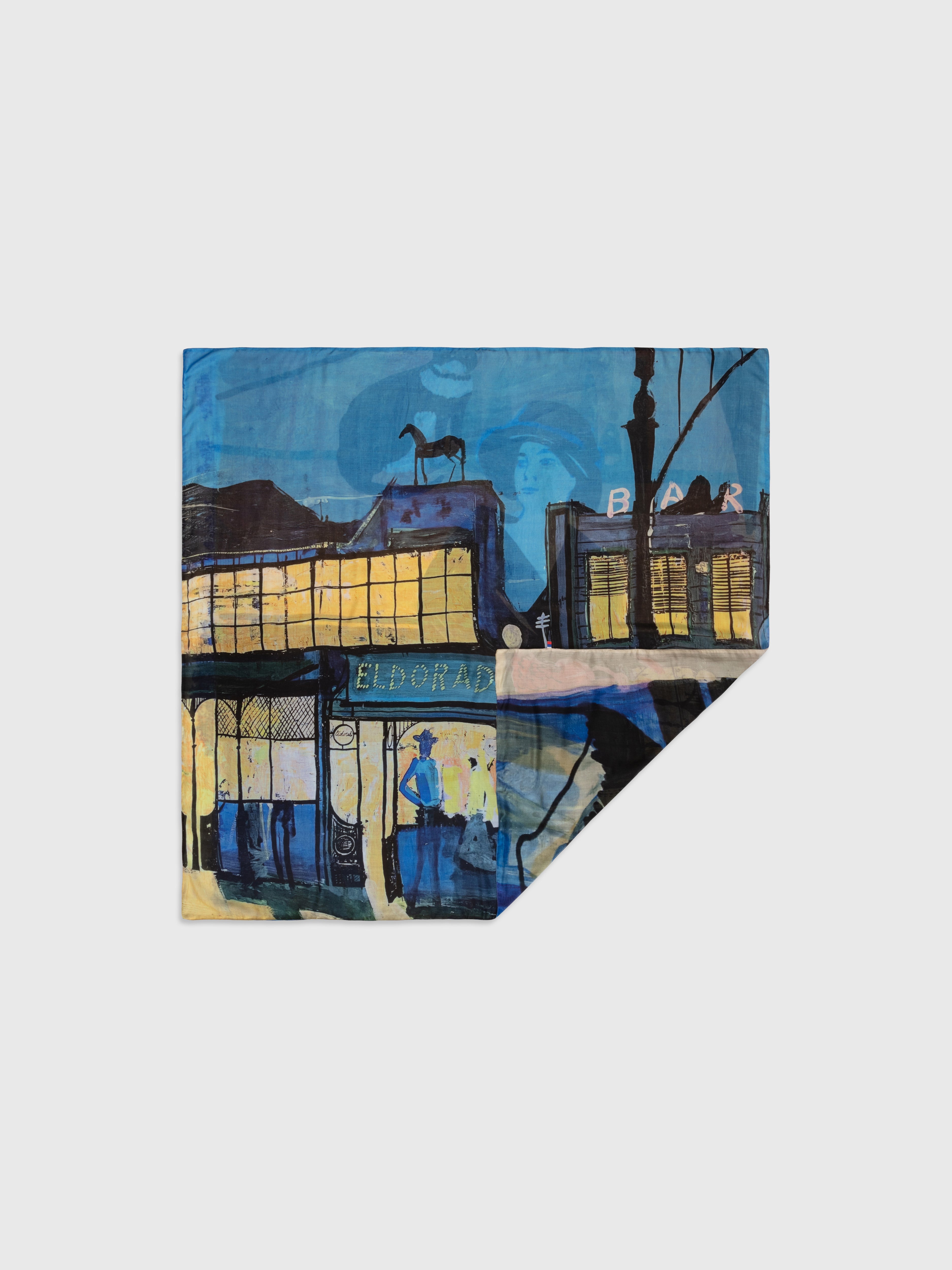 Talking Walls ava eldorado double face square scarf eldorado