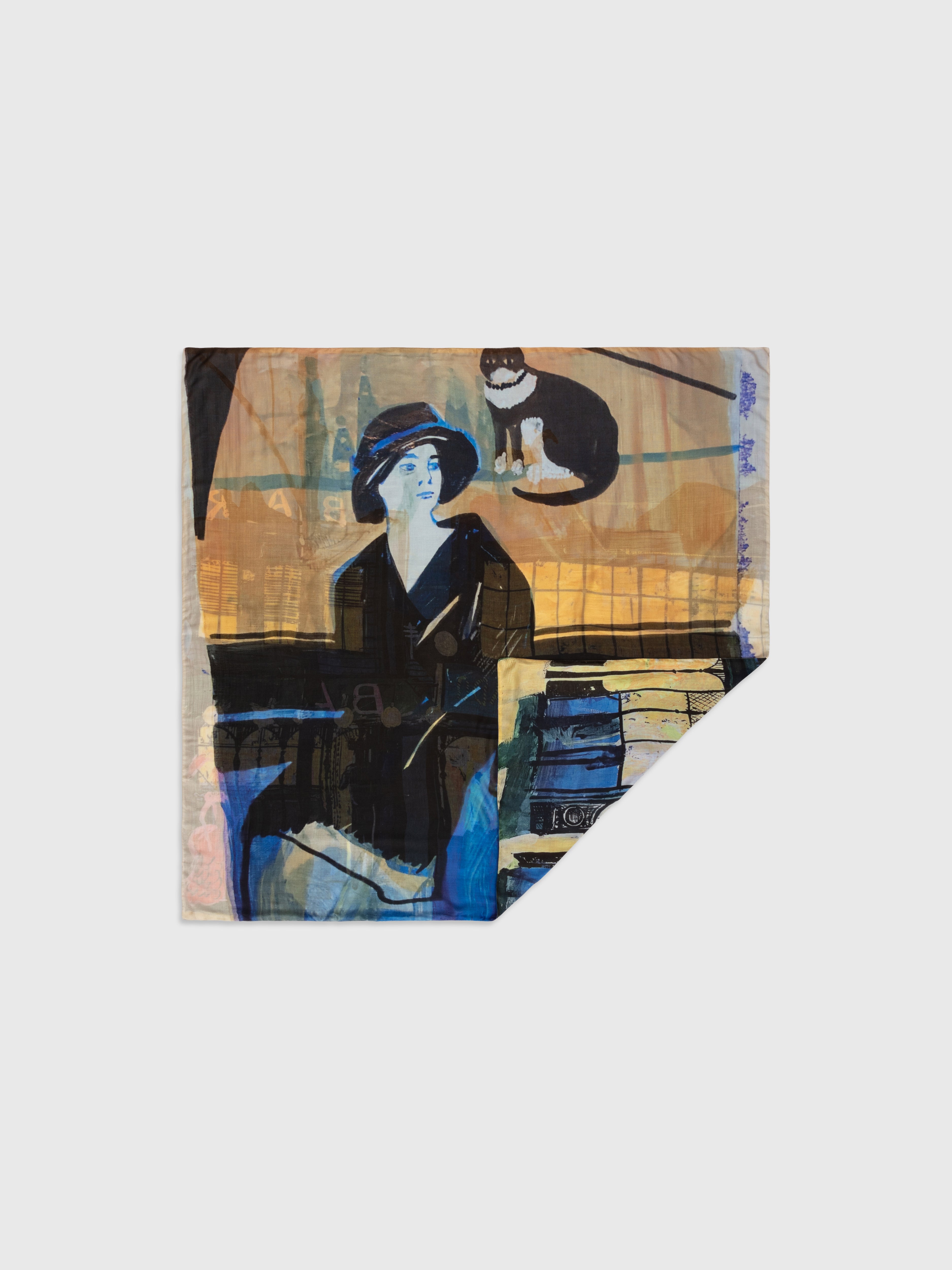 Talking Walls ava eldorado double face square scarf eldorado