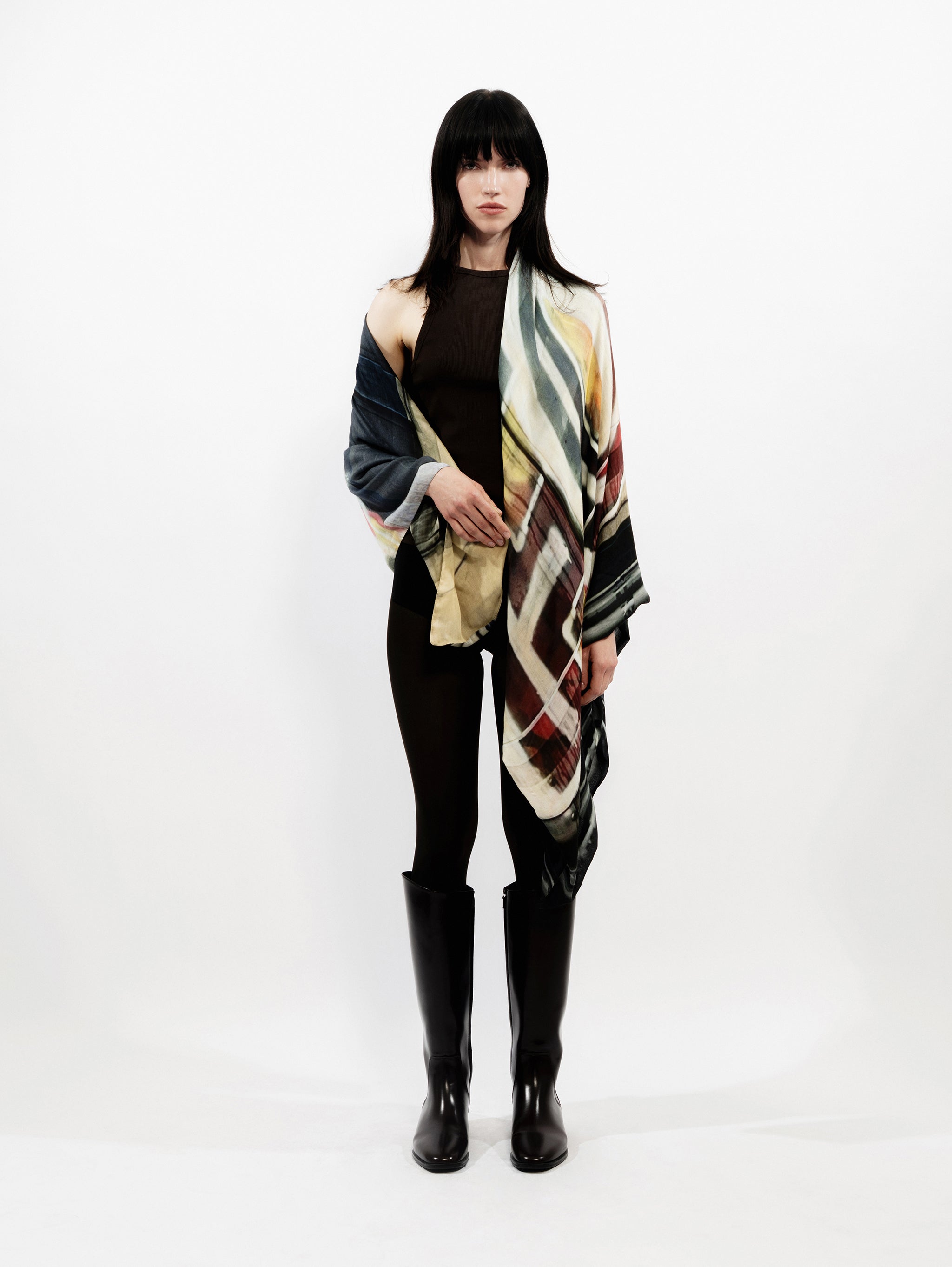 Talking Walls ava for ever double face square scarf for ever