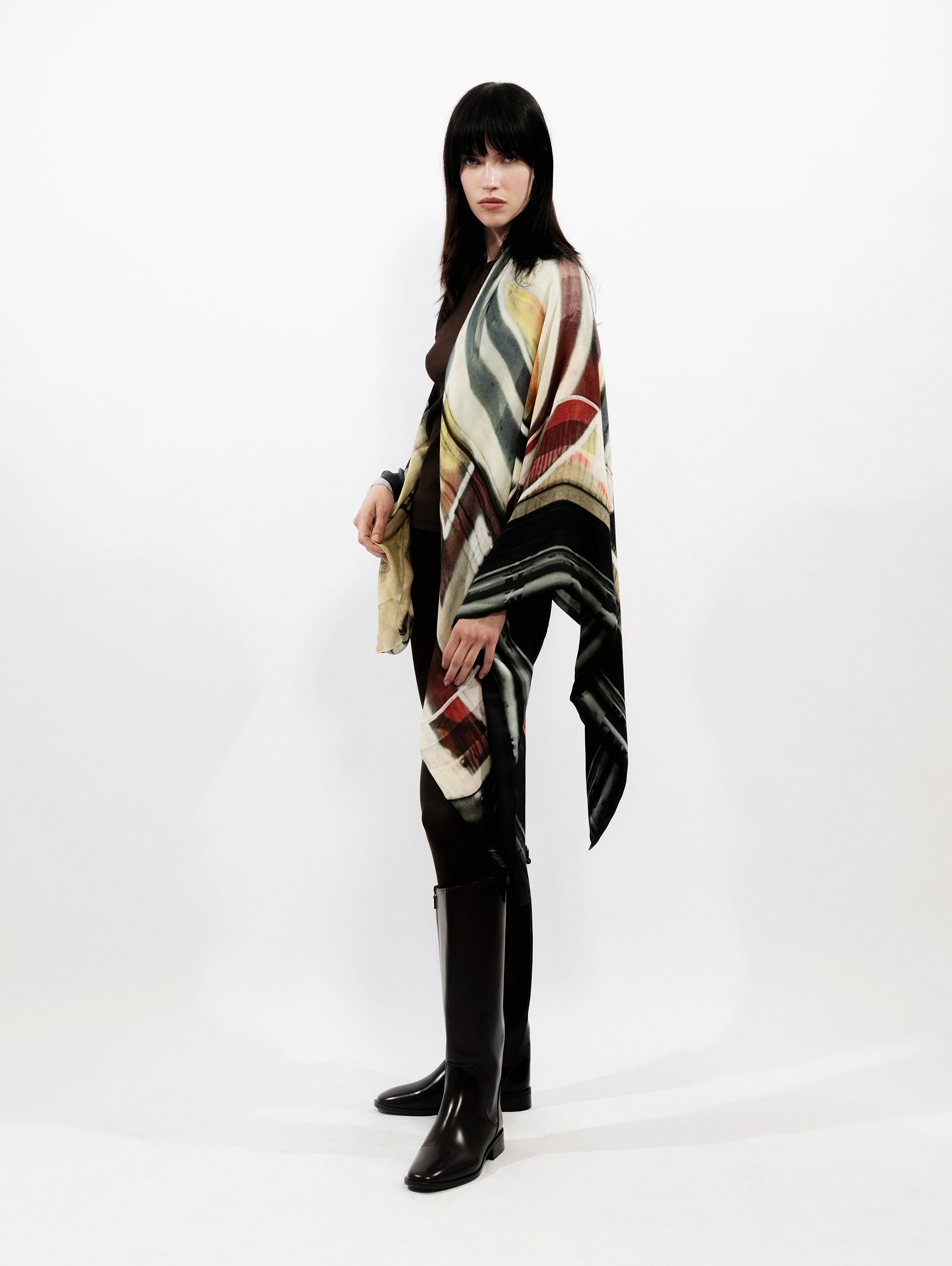 Talking Walls ava for ever double face square scarf for ever