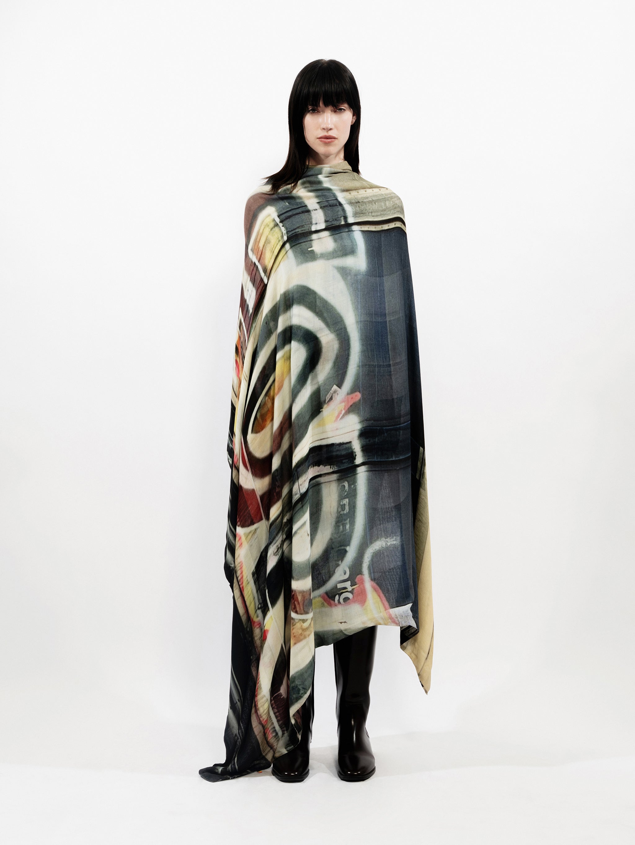 Talking Walls ava for ever double face square scarf for ever