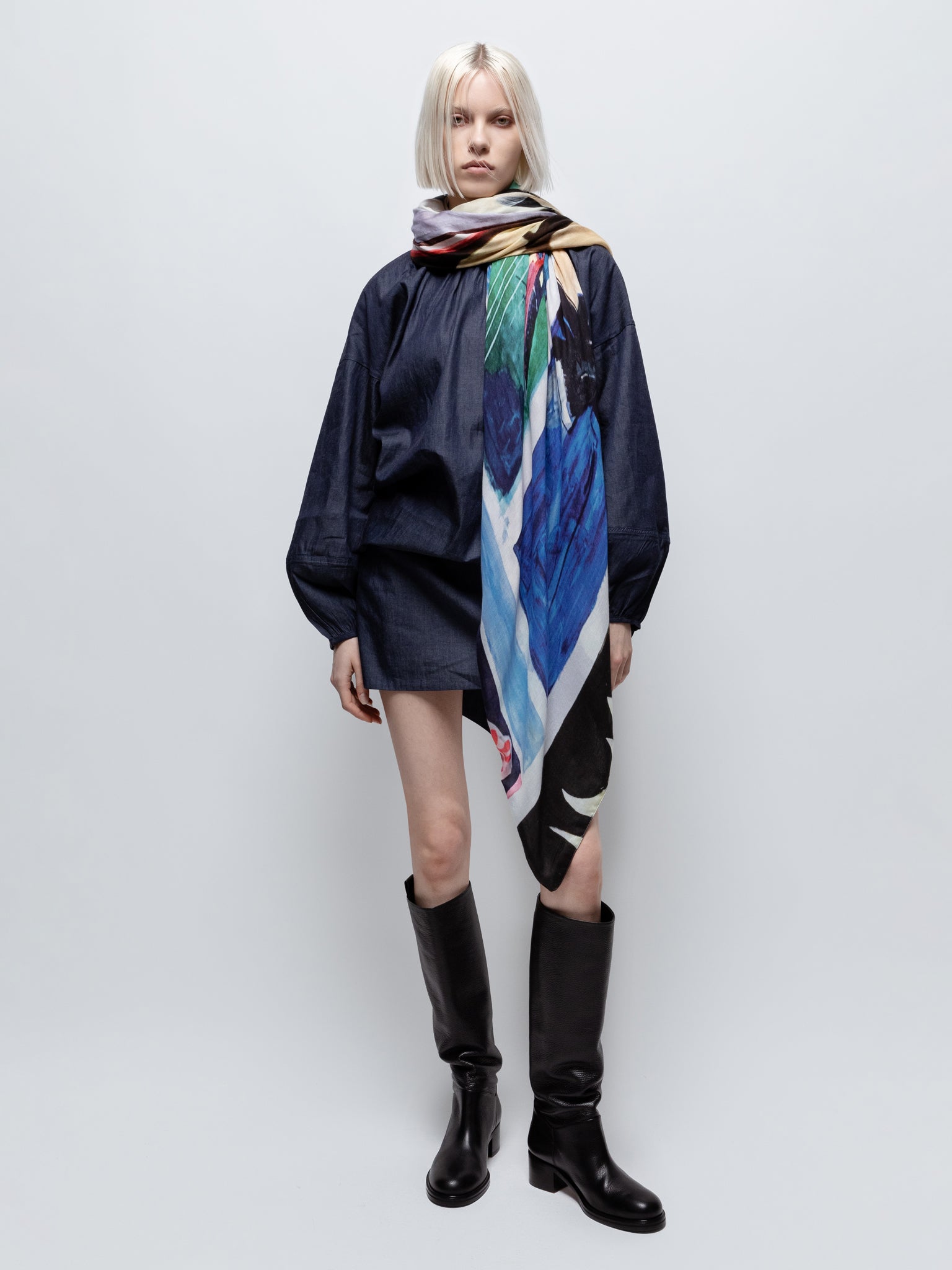 Talking Walls ava josephine & simonne double face square scarf josephine & simonne