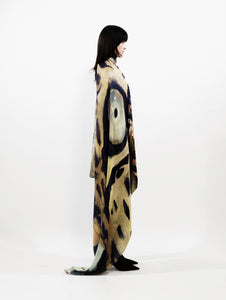 Talking Walls ava leopard cameo double face square scarf leopard cameo