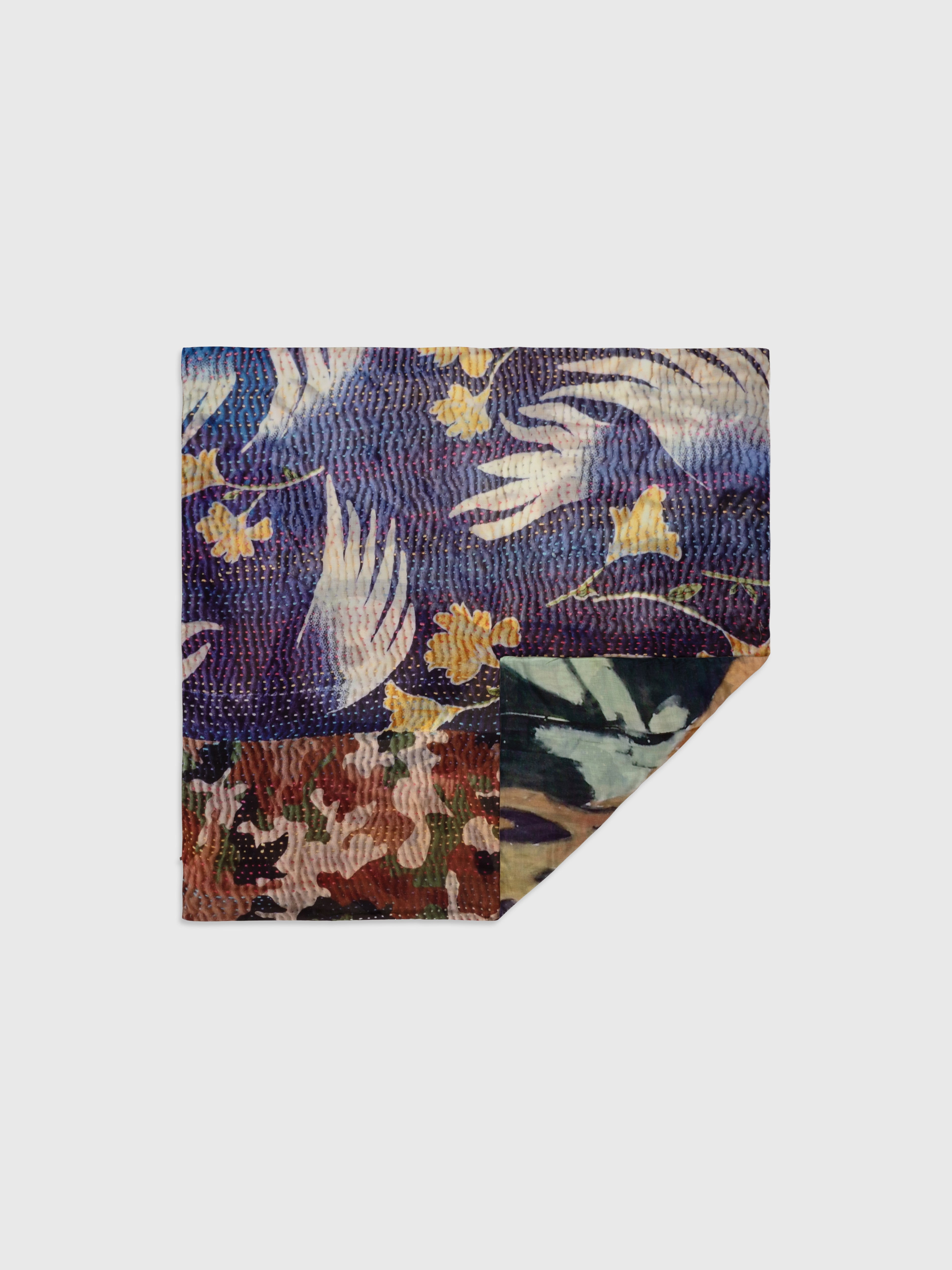 Talking Walls ava leopard cameo double face square scarf leopard cameo