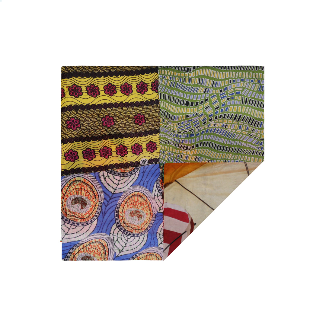 Talking Walls ava double face double face square scarf parasol flowers