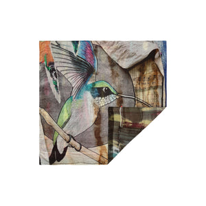 Talking Walls ava melody chromas double face square scarf melody chromas