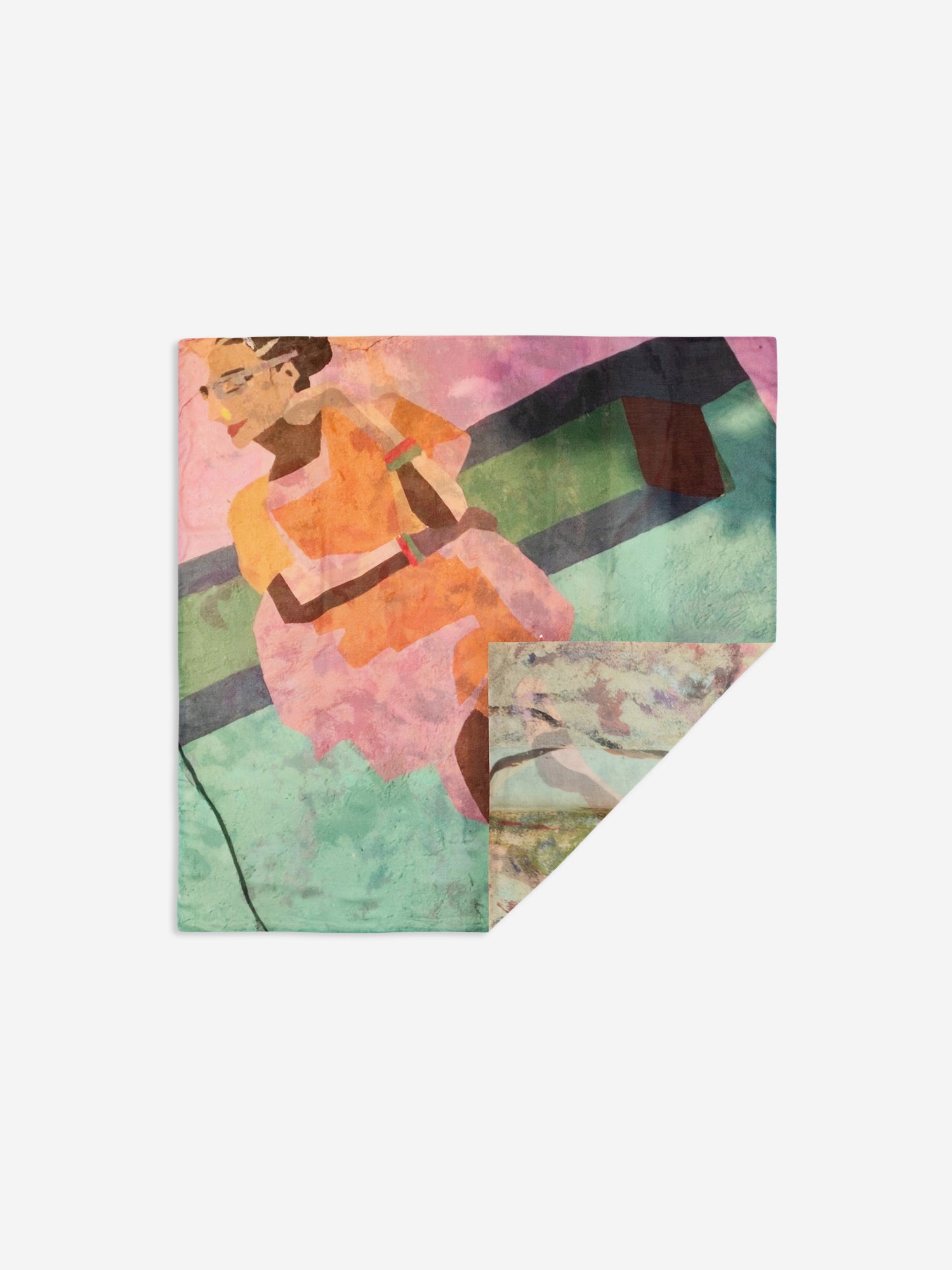 Talking Walls ava muse double face square scarf muse