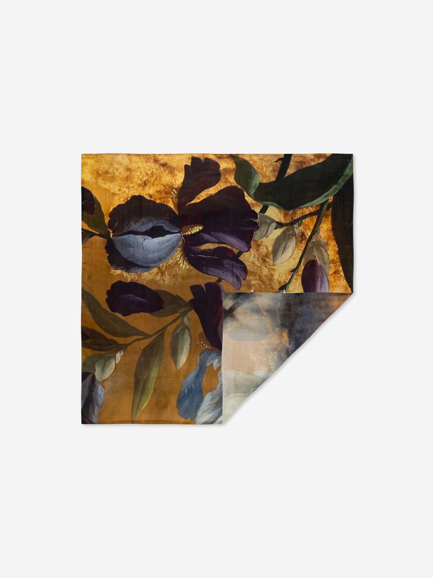 Talking Walls ava plum venice double face square scarf plum venice