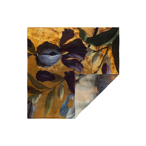 Talking Walls ava plum venice double face square scarf plum venice