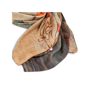 Talking Walls ava senso-ji double face square scarf senso-ji