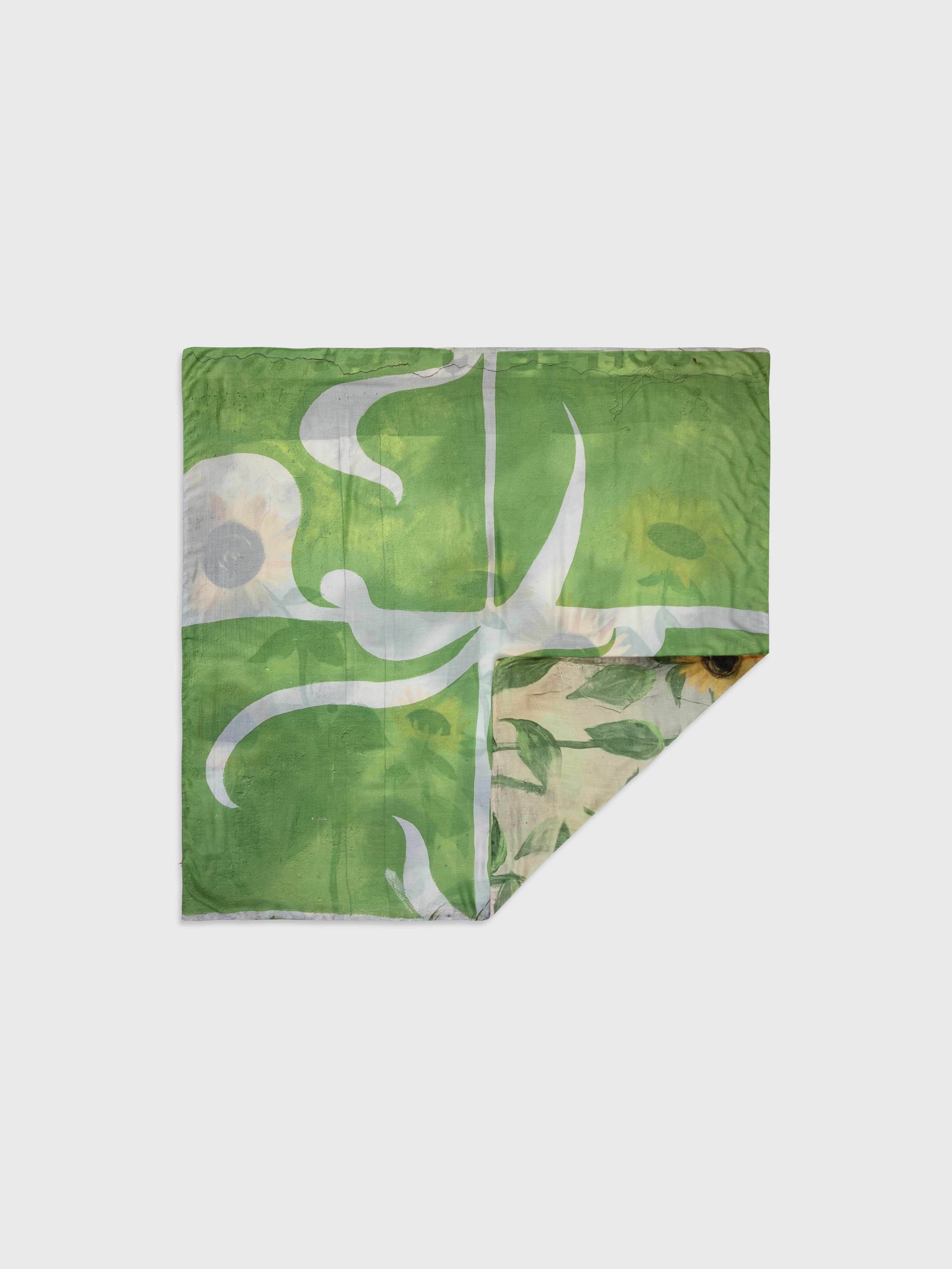 Talking Walls ava tournesol double face square scarf tournesol