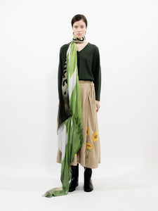 Talking Walls ava tournesol double face square scarf tournesol