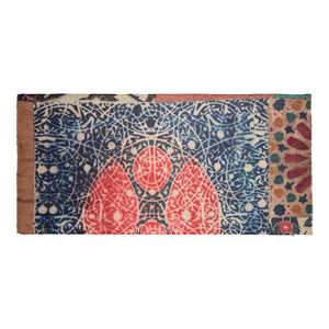 Talking Walls celeste crimson single face rectangular scarf crimson