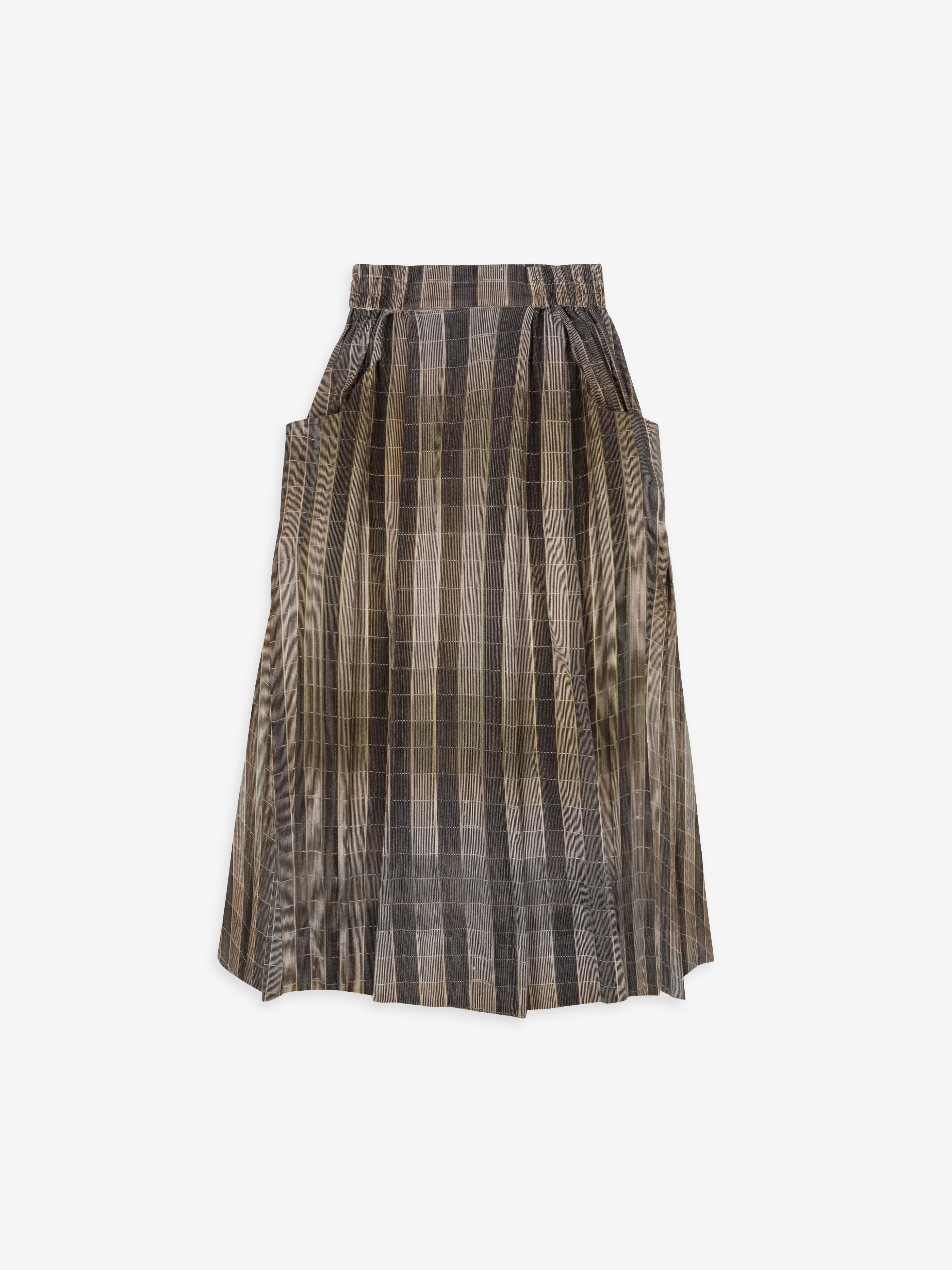 Talking Walls chloé vertical flat pleated long skirt vertical