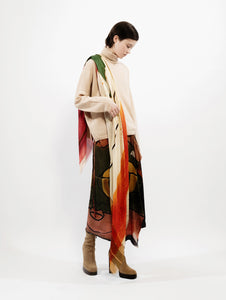 Talking Walls ela arlatan single face square scarf arlatan