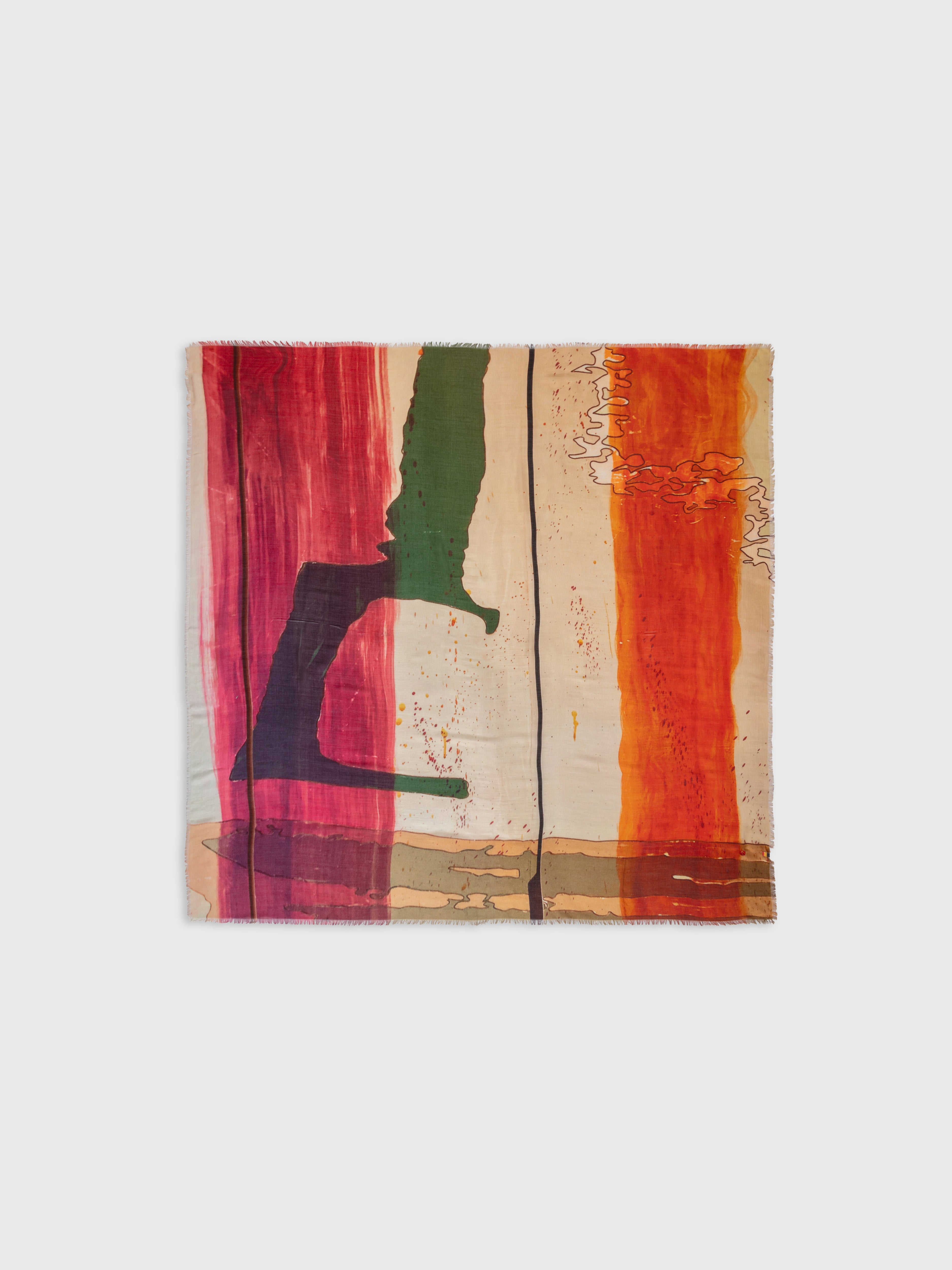 Talking Walls ela arlatan single face square scarf arlatan