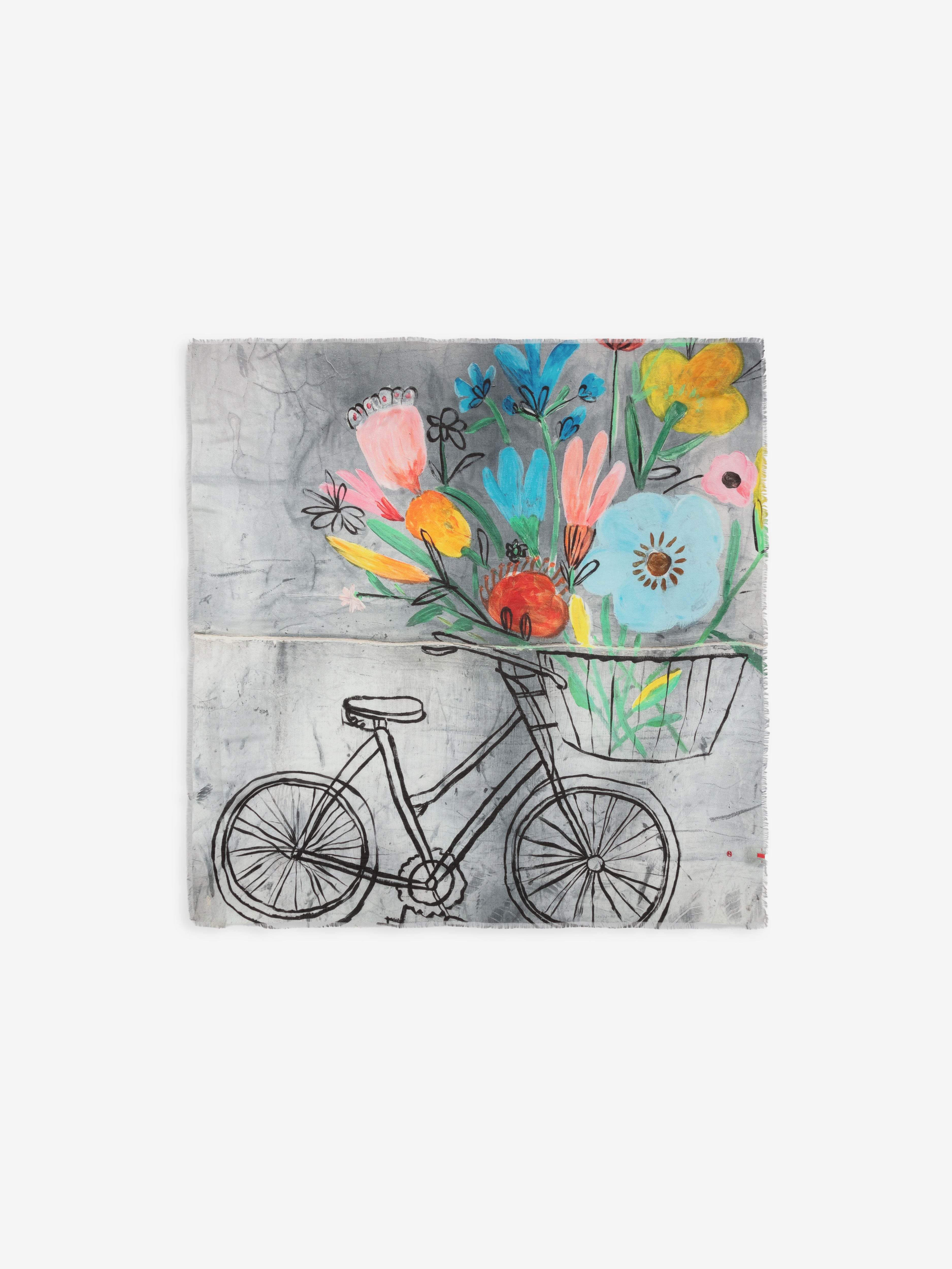 Talking Walls ela bouquet express single face square scarf bouquet express