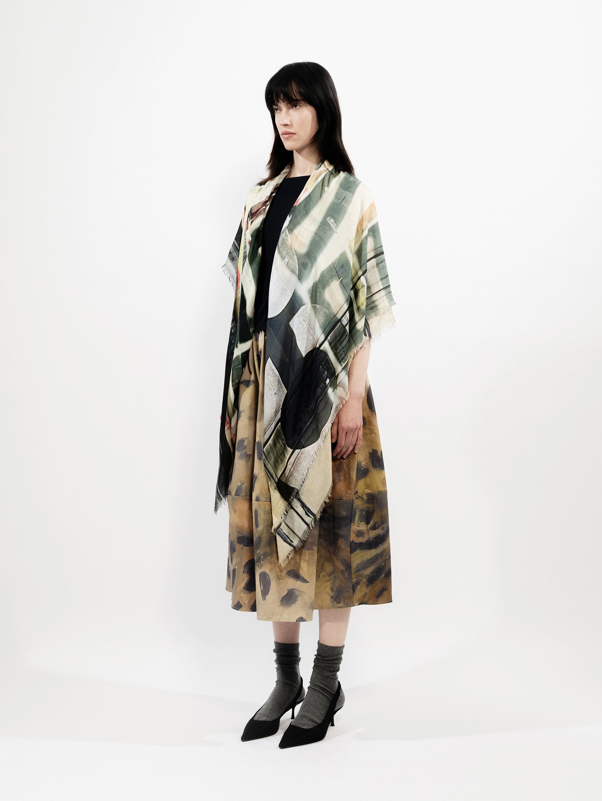 Talking Walls ela ever single face square scarf ever