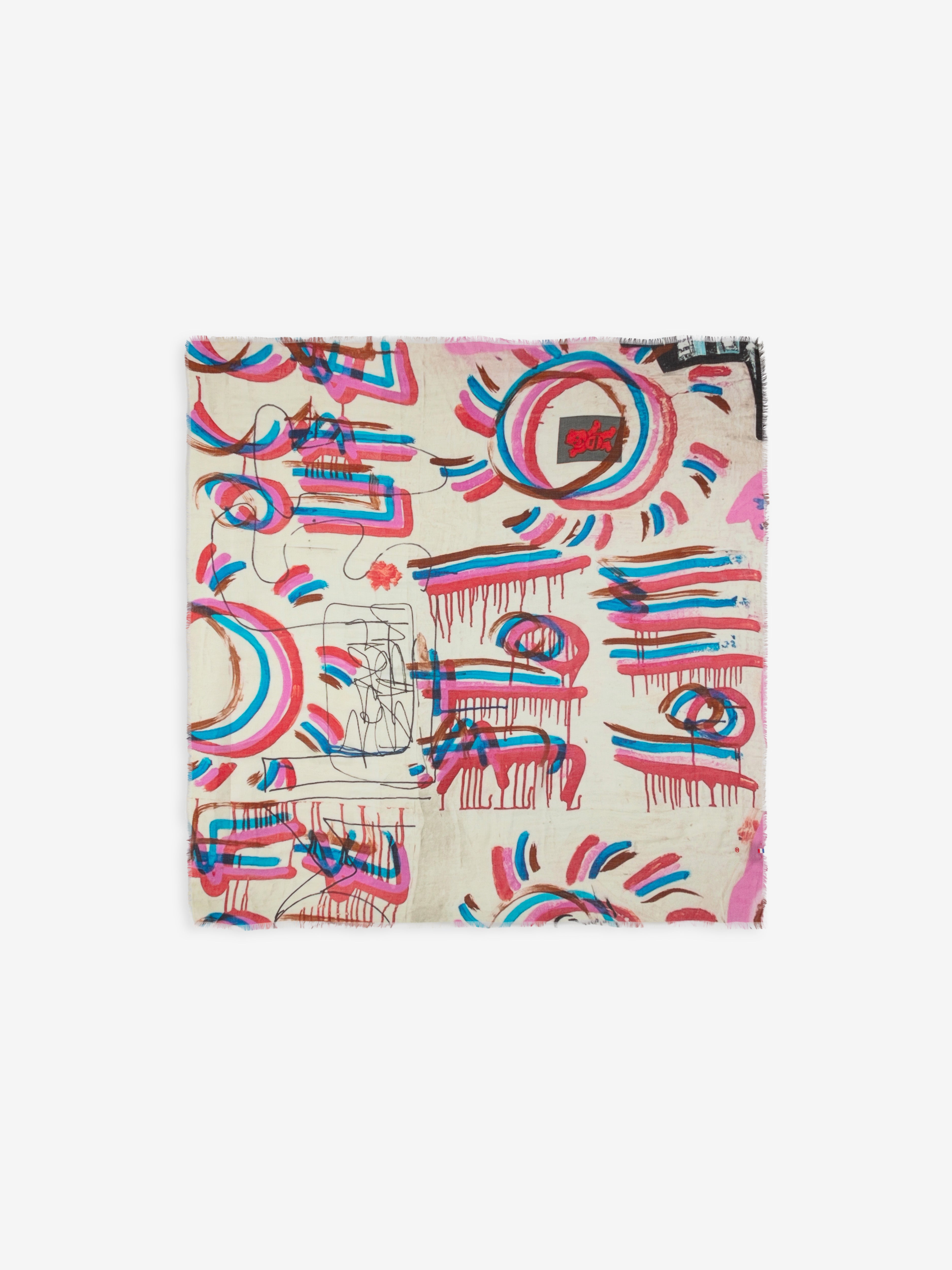 Talking Walls ela fréquence single face square scarf fréquence