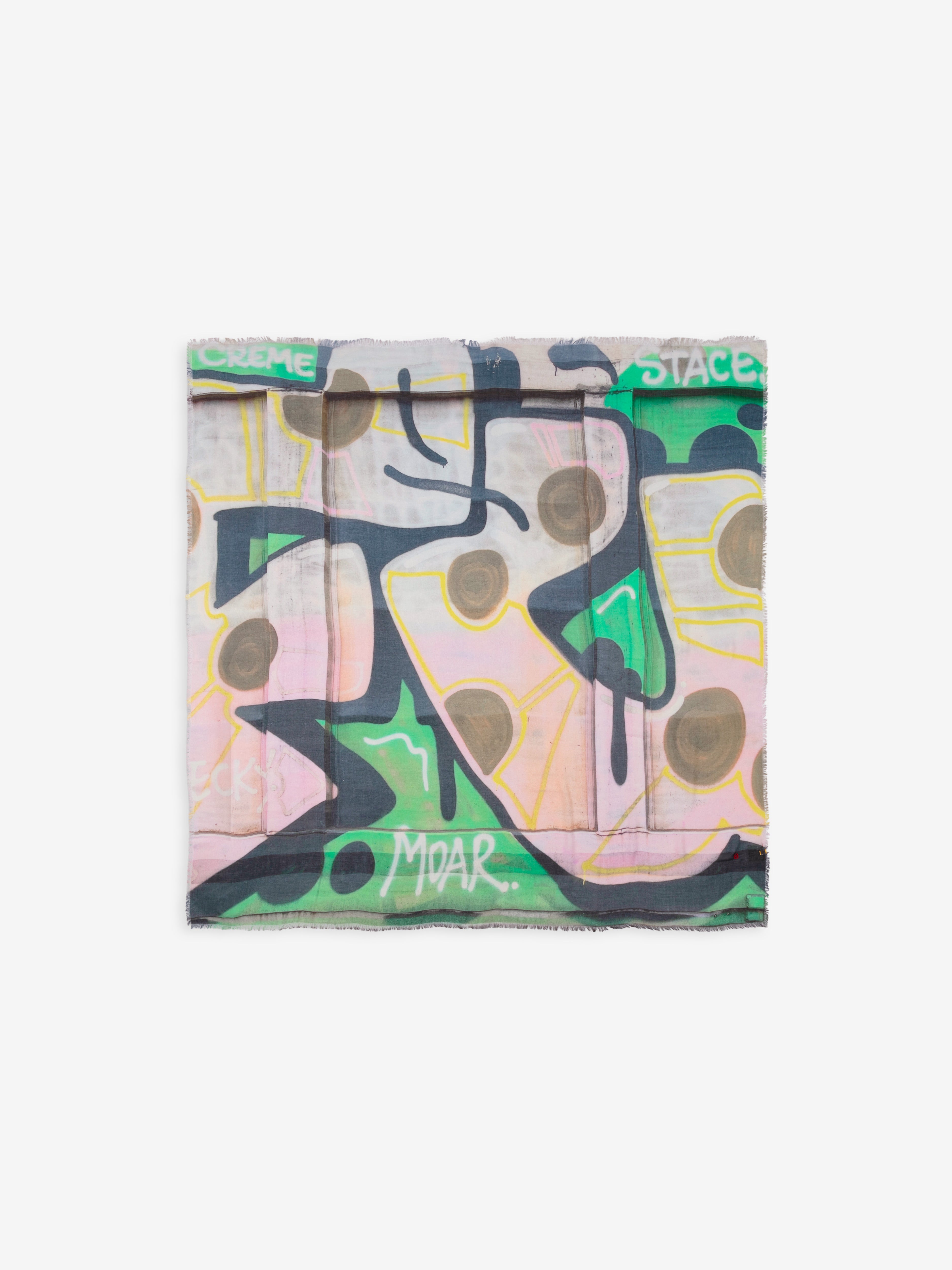 Talking Walls ela funk single face square scarf funk