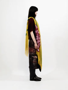 Talking Walls ela hyacinth single face square scarf hyacinth